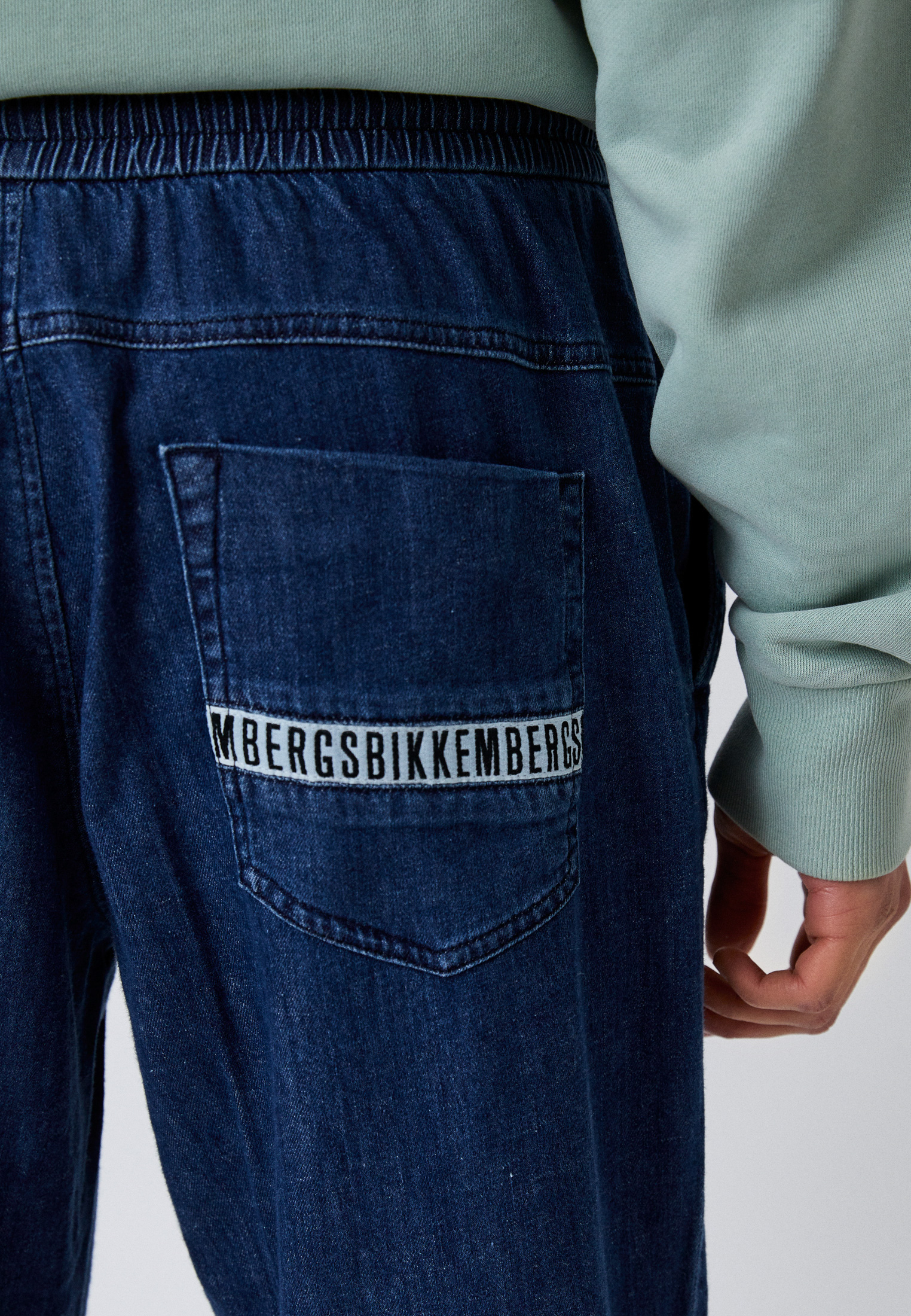 Мужские зауженные джинсы Bikkembergs (Биккембергс) CP10880S3780: изображение 8