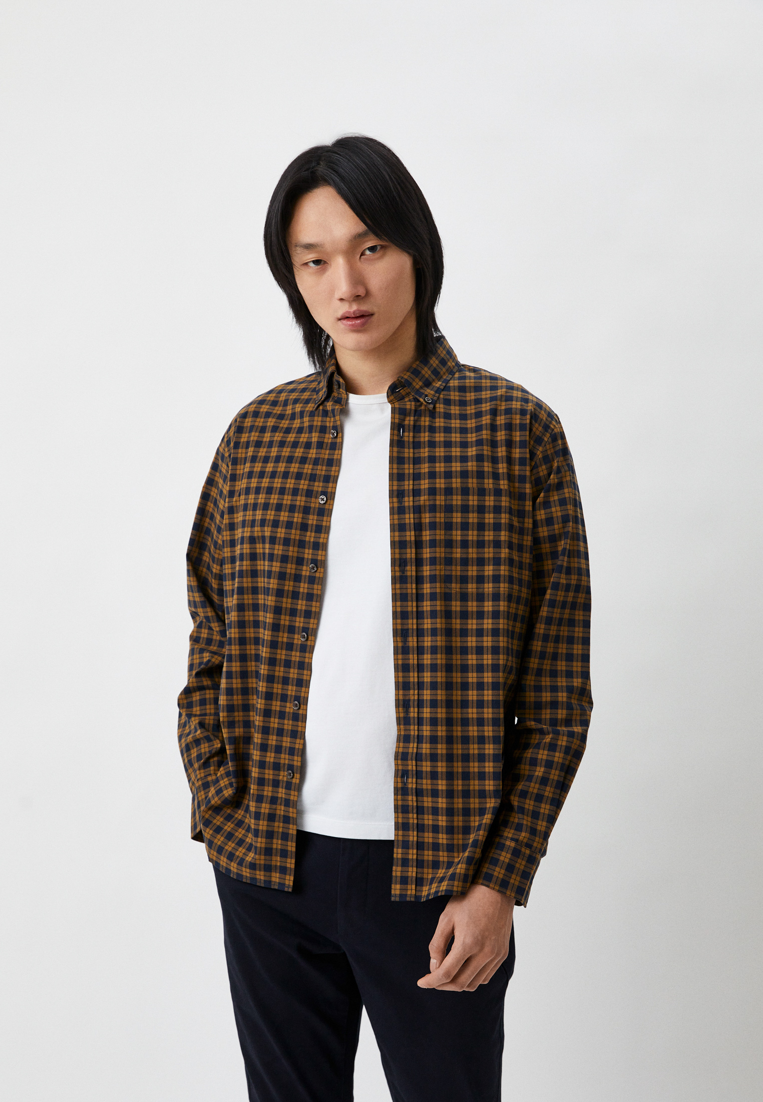 Рубашка с длинным рукавом мужской UNIQLO 331-441724(13-06) купить за ...