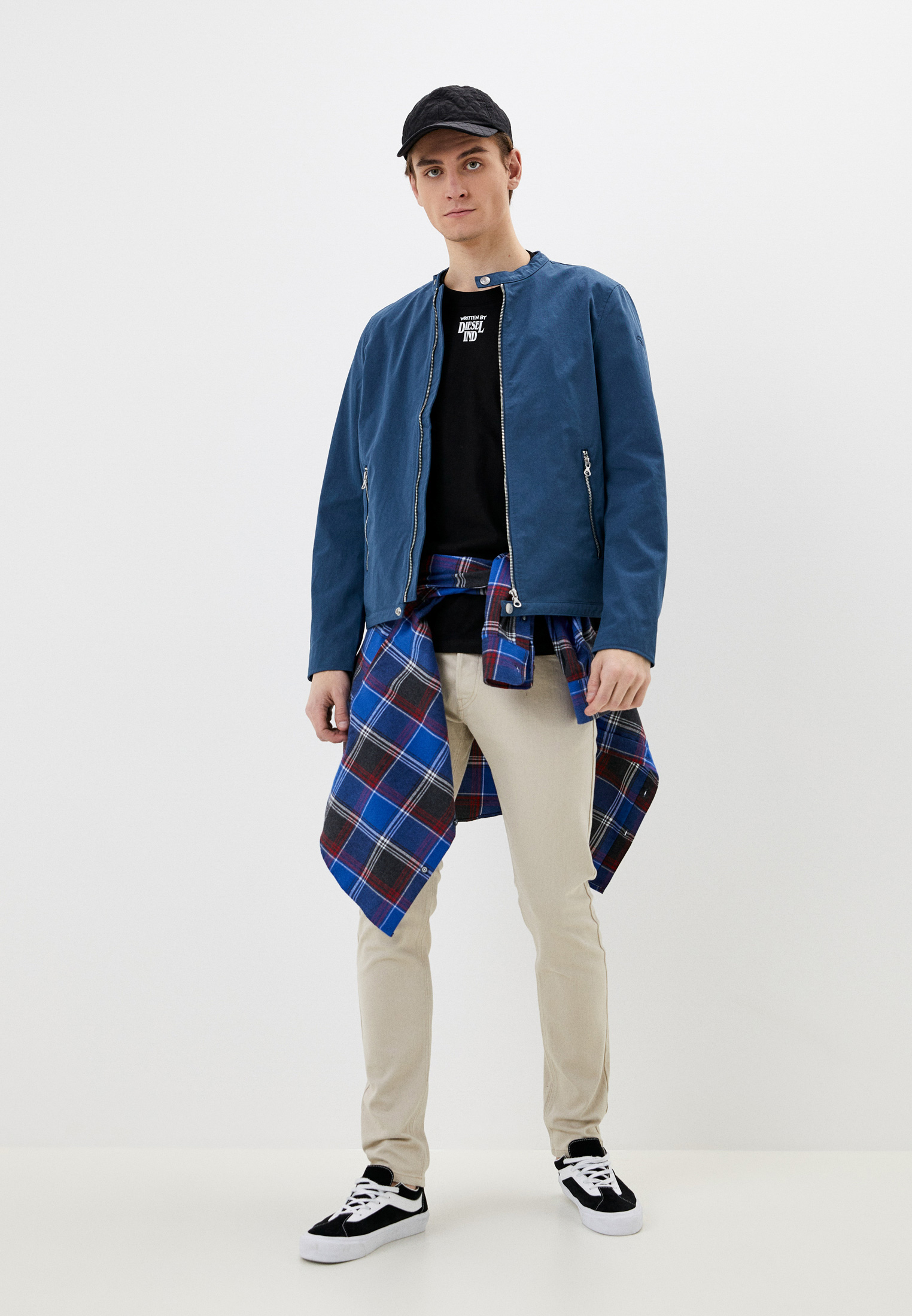 Ветровка мужская Diesel (Дизель) A062520IGAA цвет синий купить за 21690 ...