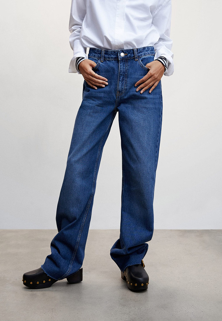 Широкие и расклешенные джинсы Mango (Манго) 47013269