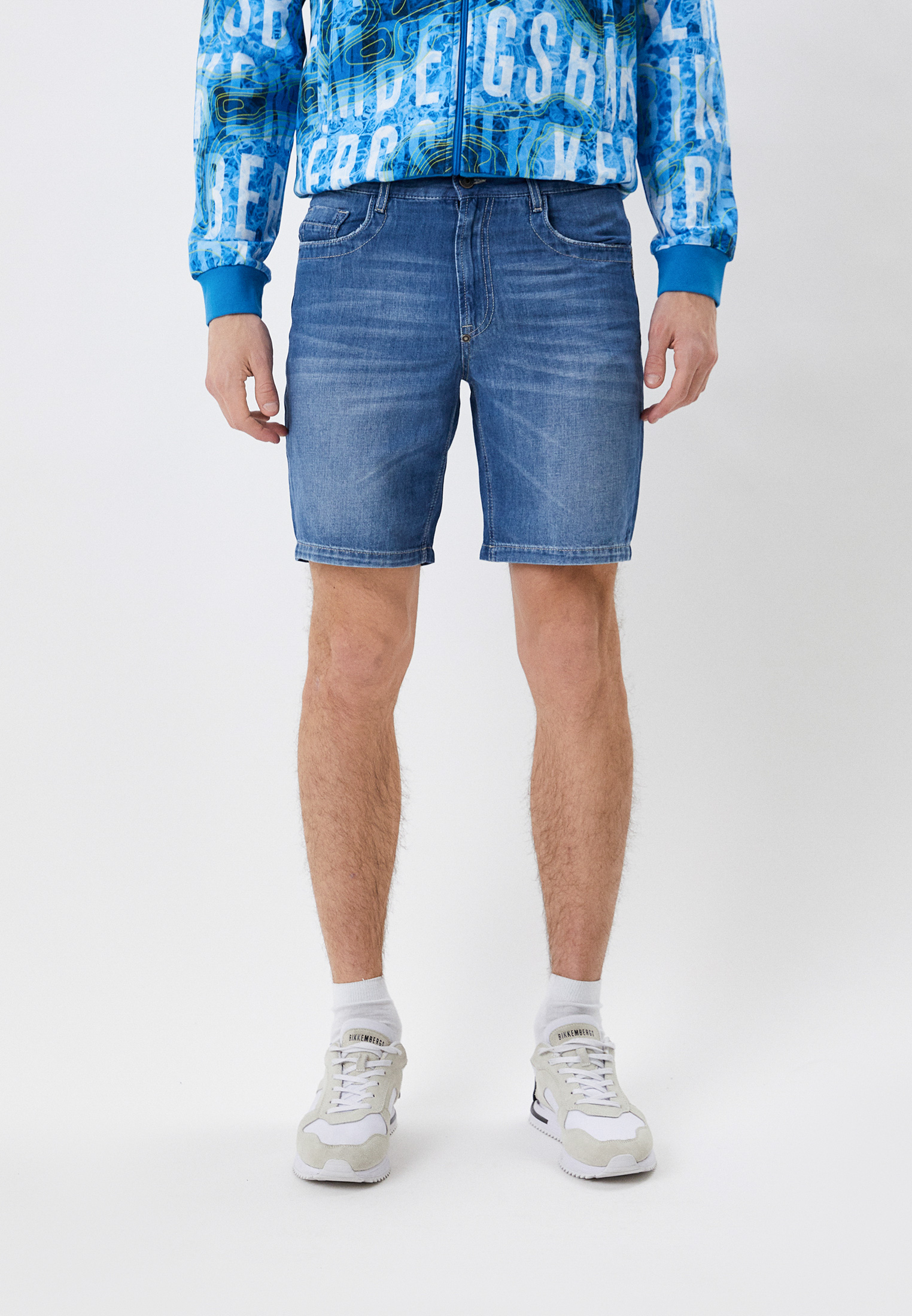 Мужские джинсовые шорты Bikkembergs (Биккембергс) CO03102T117A: изображение 1