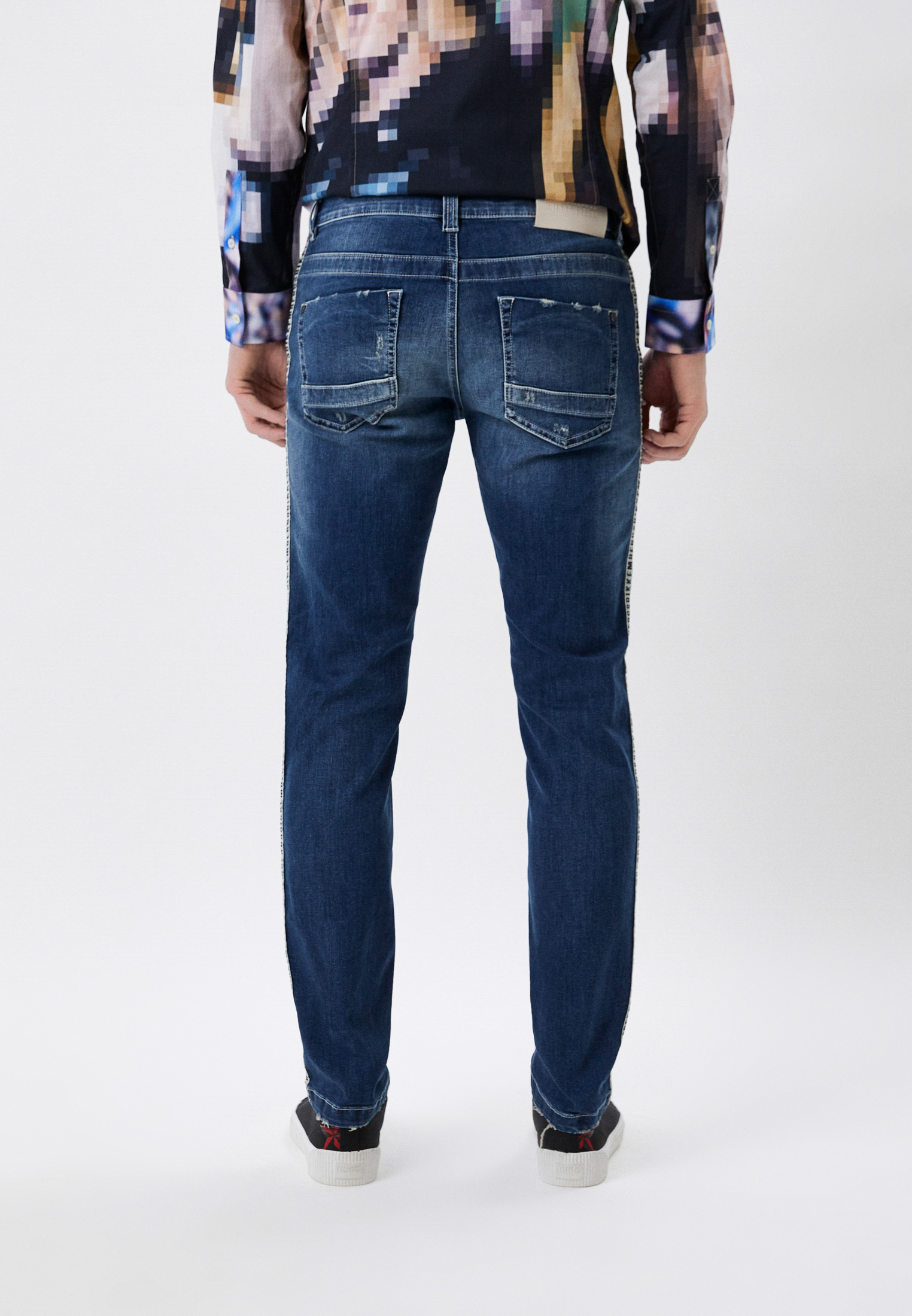 Мужские зауженные джинсы Bikkembergs (Биккембергс) CQ1011AS3511: изображение 3