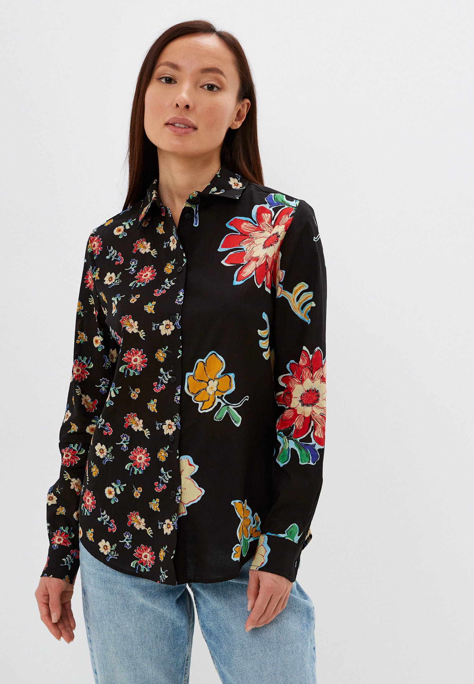 Женские рубашки с длинным рукавом Desigual (Дезигуаль) 23SWCW36