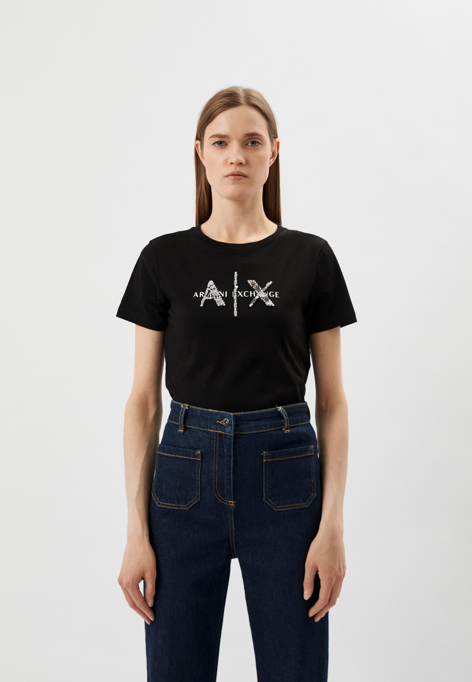 Футболка с коротким рукавом женский Armani Exchange 3RYTBQ YJG3Z купить ...