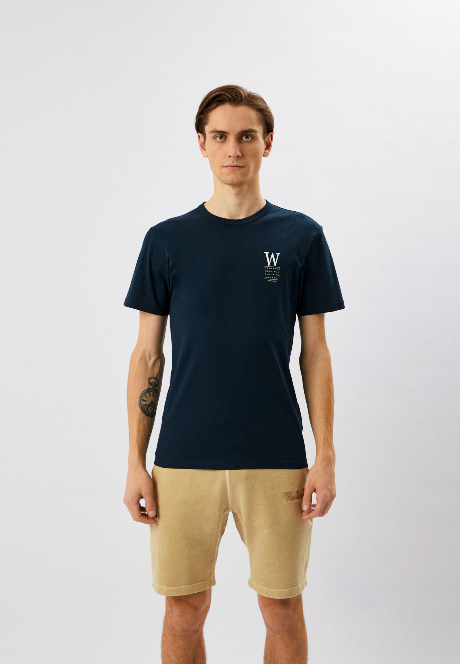 Мужская футболка Woolrich (Вулрич) CFWOTE0097MRUT2926