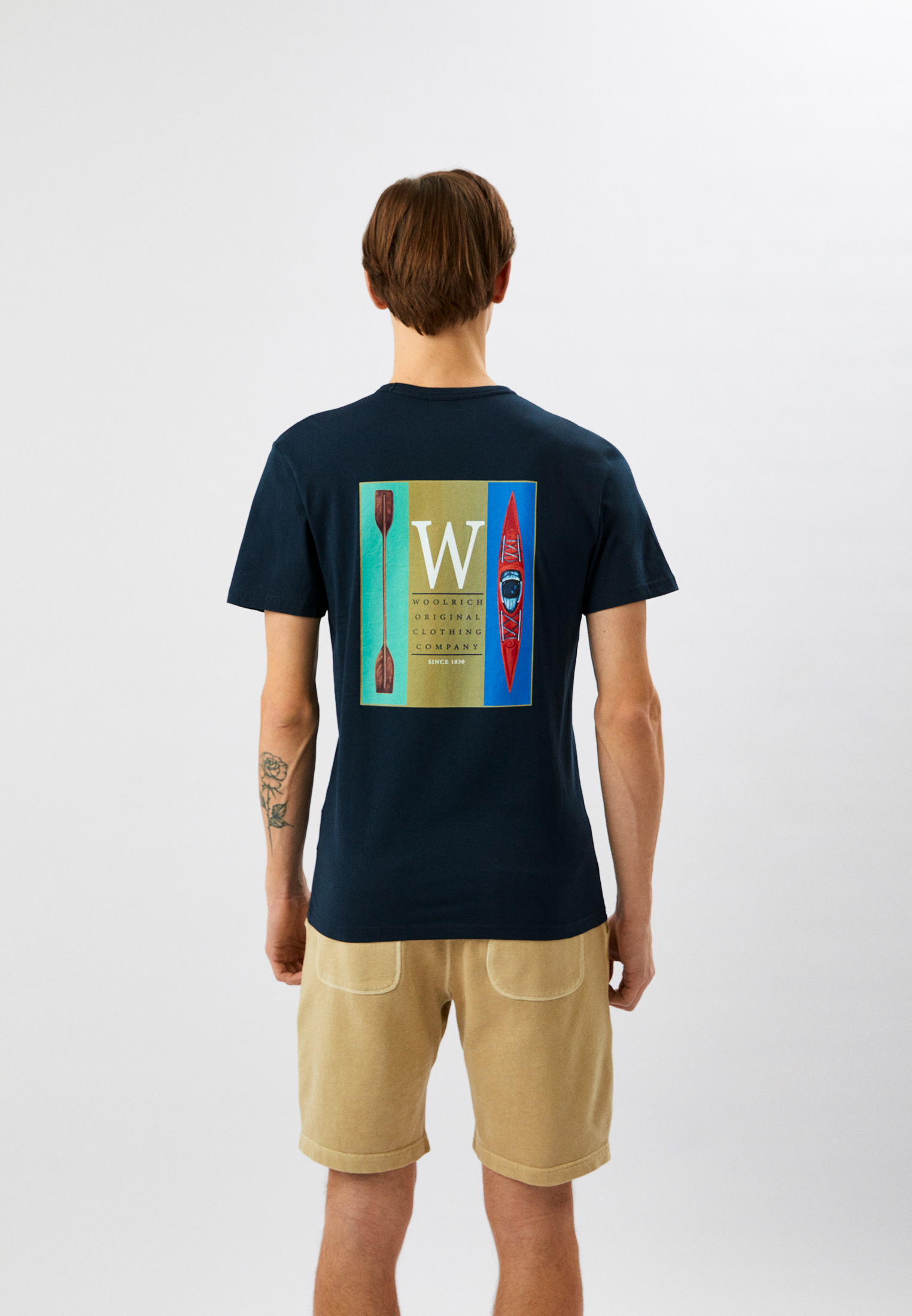 Мужская футболка Woolrich (Вулрич) CFWOTE0097MRUT2926: изображение 3