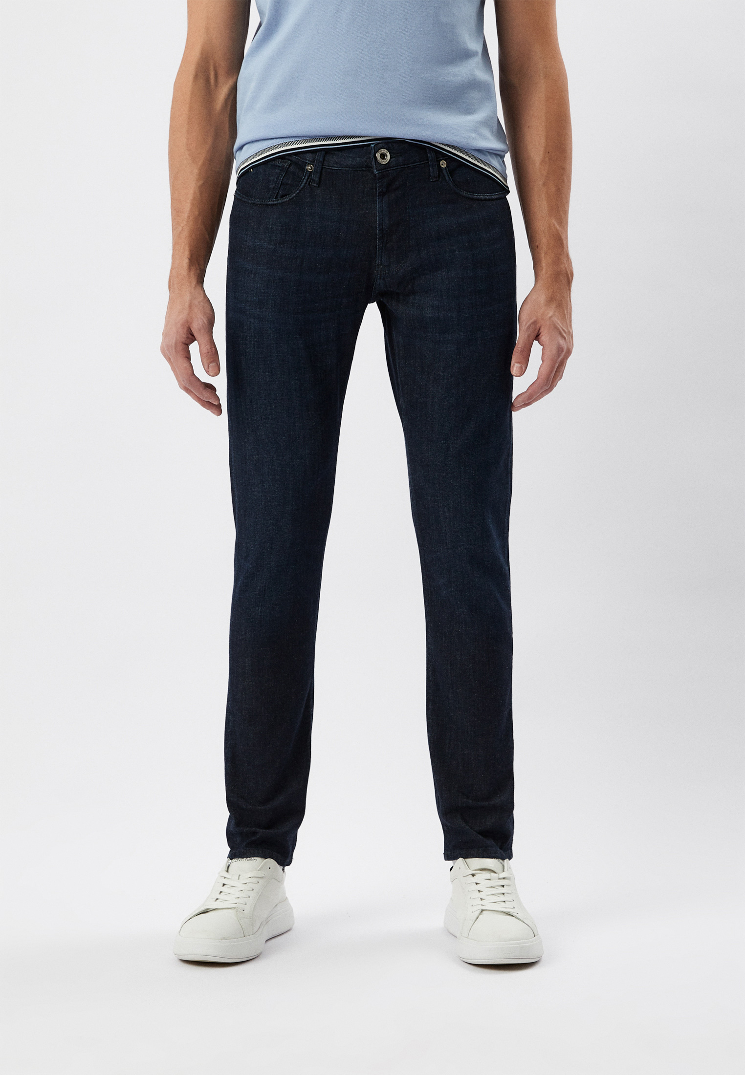 Мужские зауженные джинсы Emporio Armani (Эмпорио Армани) 3R1J06 1D16Z
