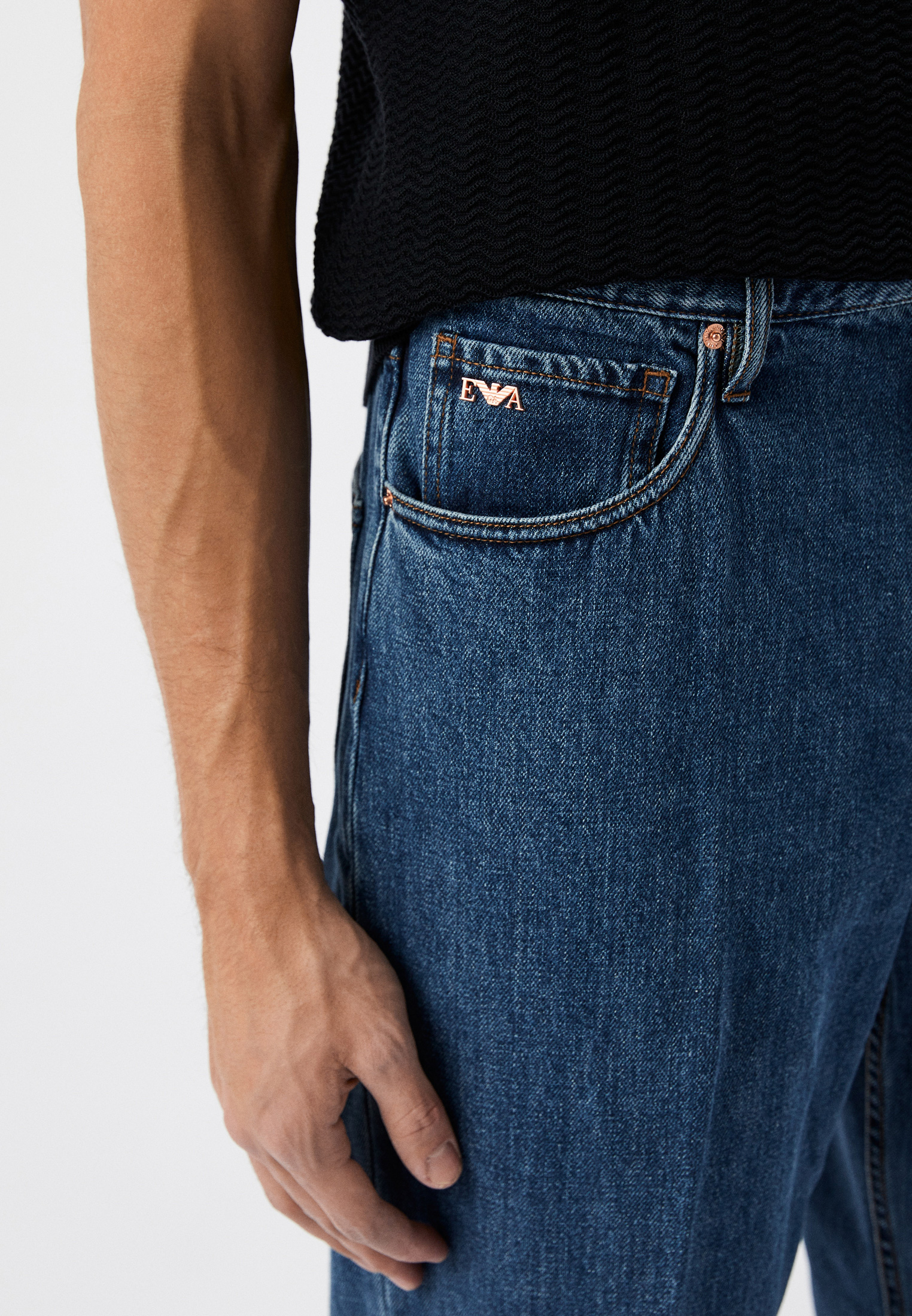 Мужские прямые джинсы Emporio Armani (Эмпорио Армани) 3R1J73 1DPWZ: изображение 6