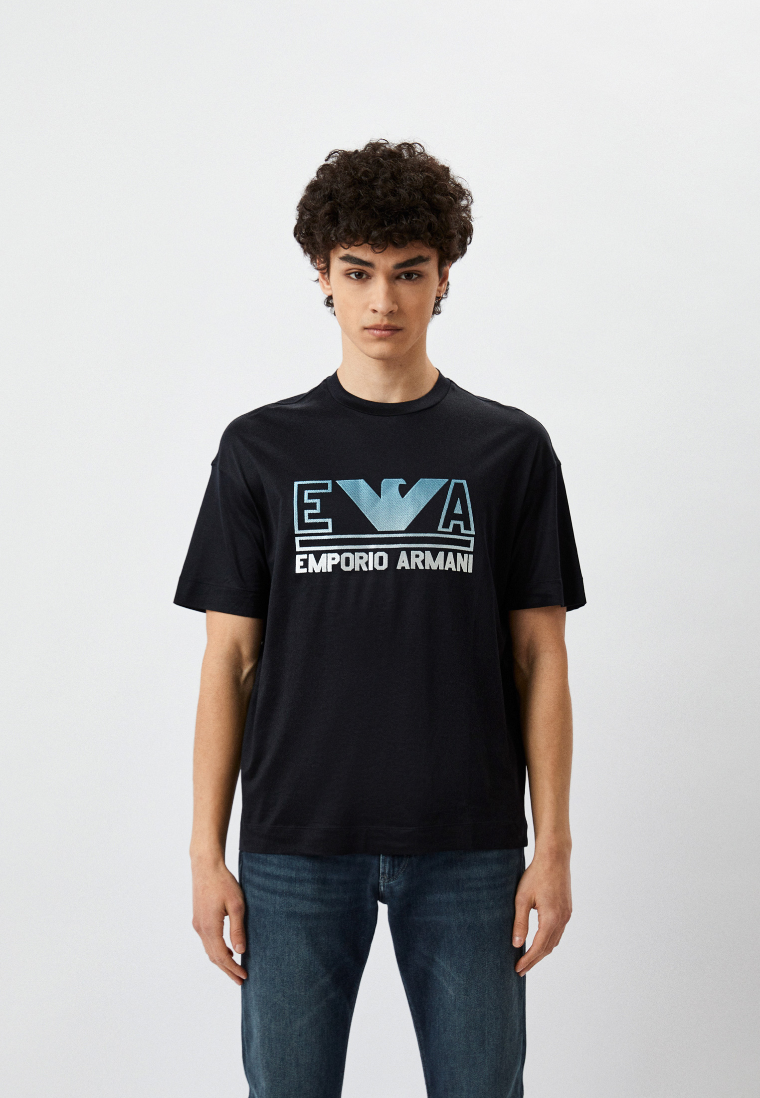 Мужская футболка Emporio Armani (Эмпорио Армани) 3R1TZ4 1JUVZ