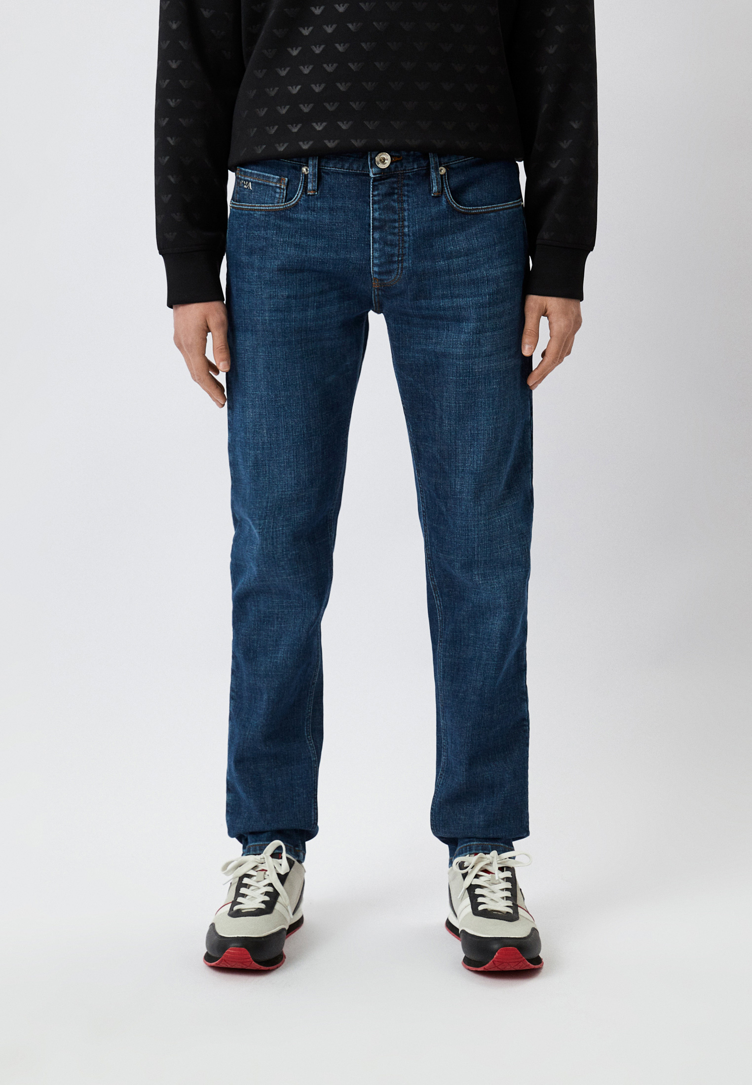 Мужские зауженные джинсы Emporio Armani (Эмпорио Армани) 3R1J75 1D04Z: изображение 1