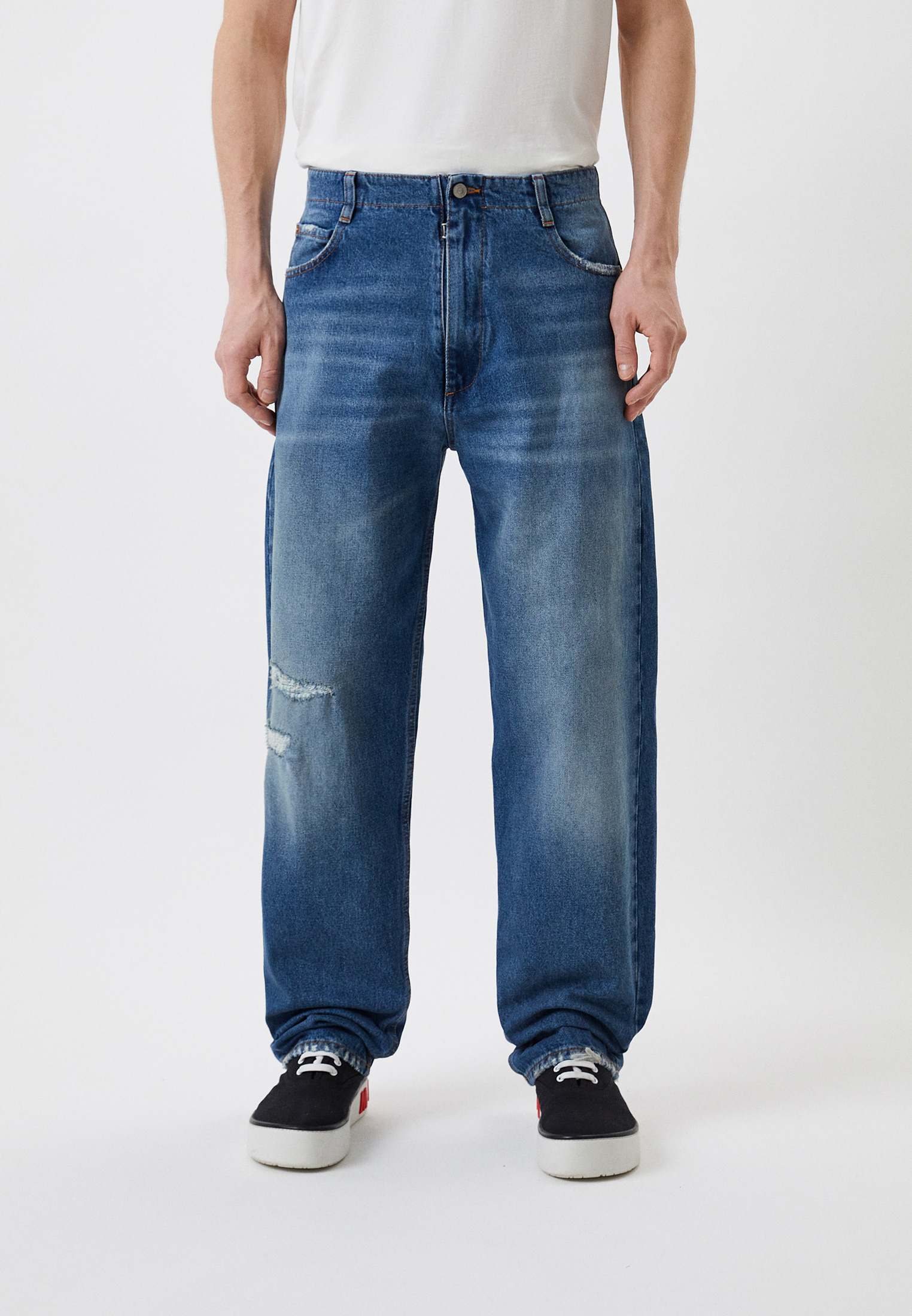 Мужские прямые джинсы MM6 Maison Margiela S52LA0183S30589