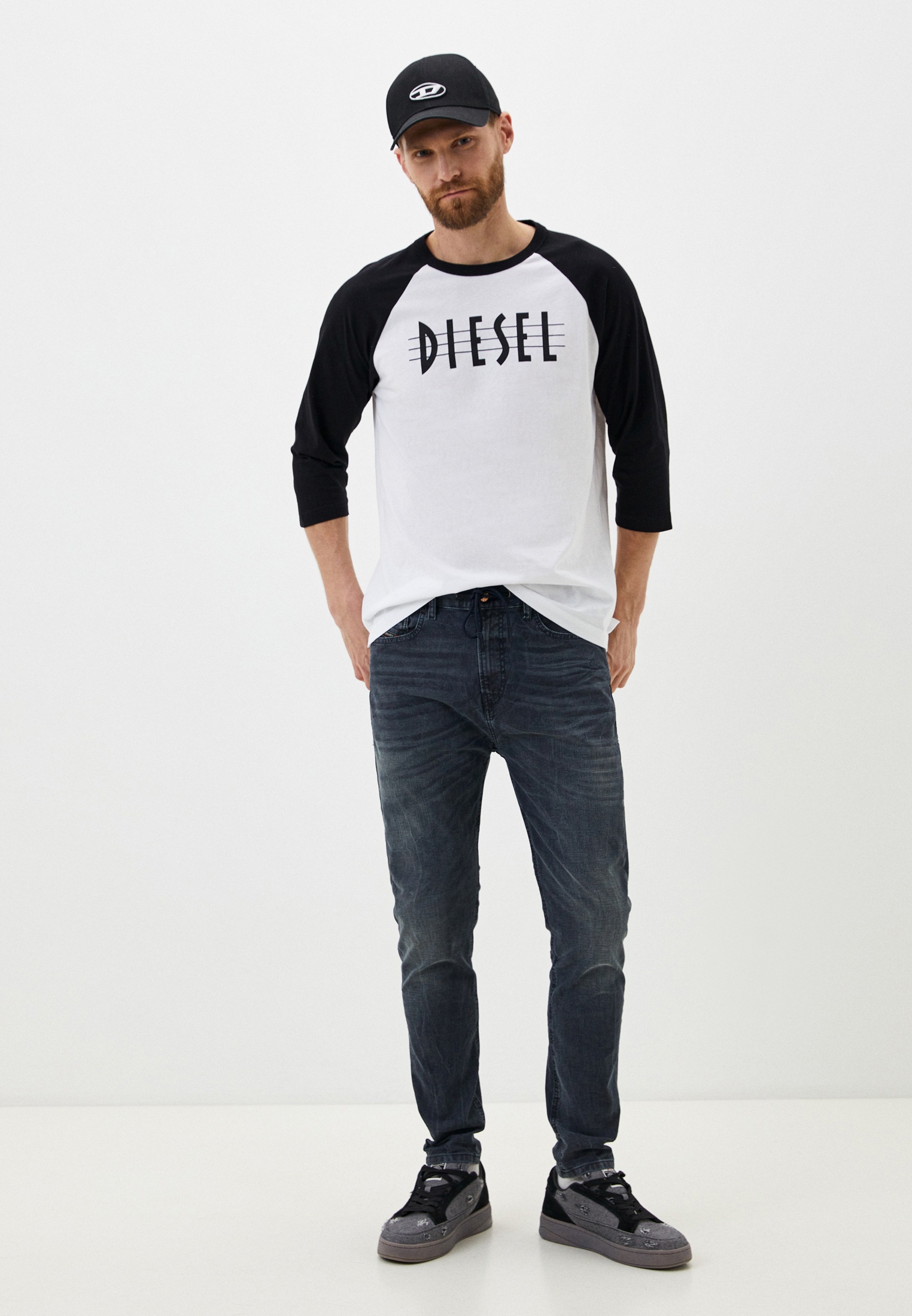 Мужские зауженные джинсы Diesel (Дизель) 00SY8W0090H: изображение 8