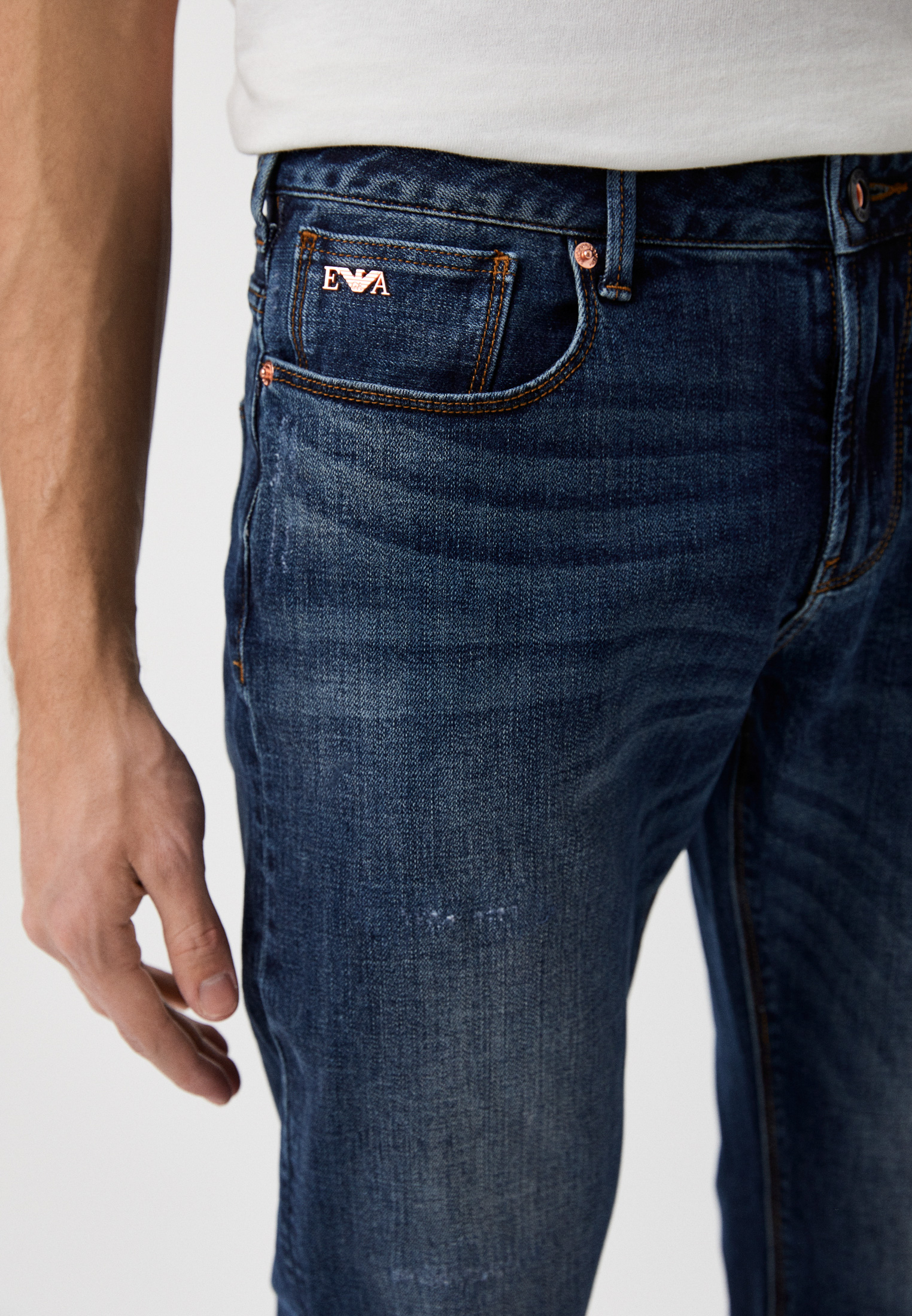 Мужские зауженные джинсы Emporio Armani (Эмпорио Армани) 3R1J06 1DMXZ: изображение 4