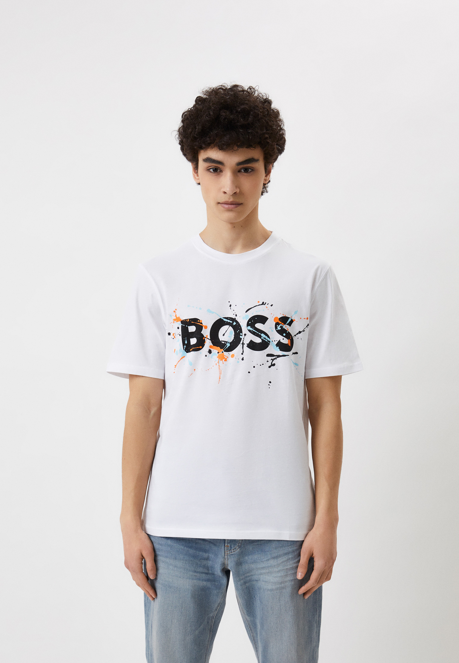 Мужская футболка Boss (Босс) 50491718: изображение 1
