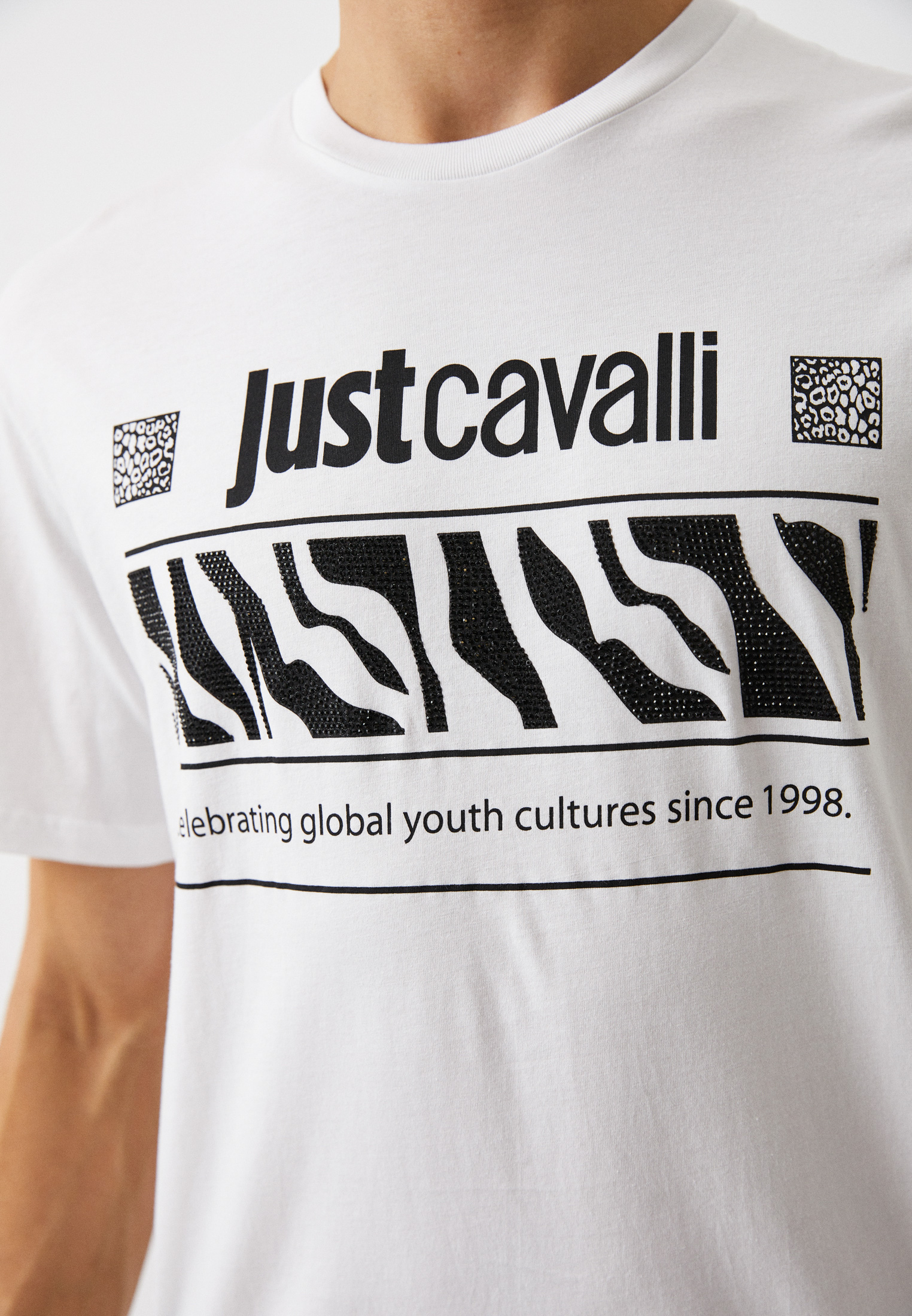 Мужская футболка Just Cavalli (Джаст Кавалли) 74OBHE05CJ110: изображение 4
