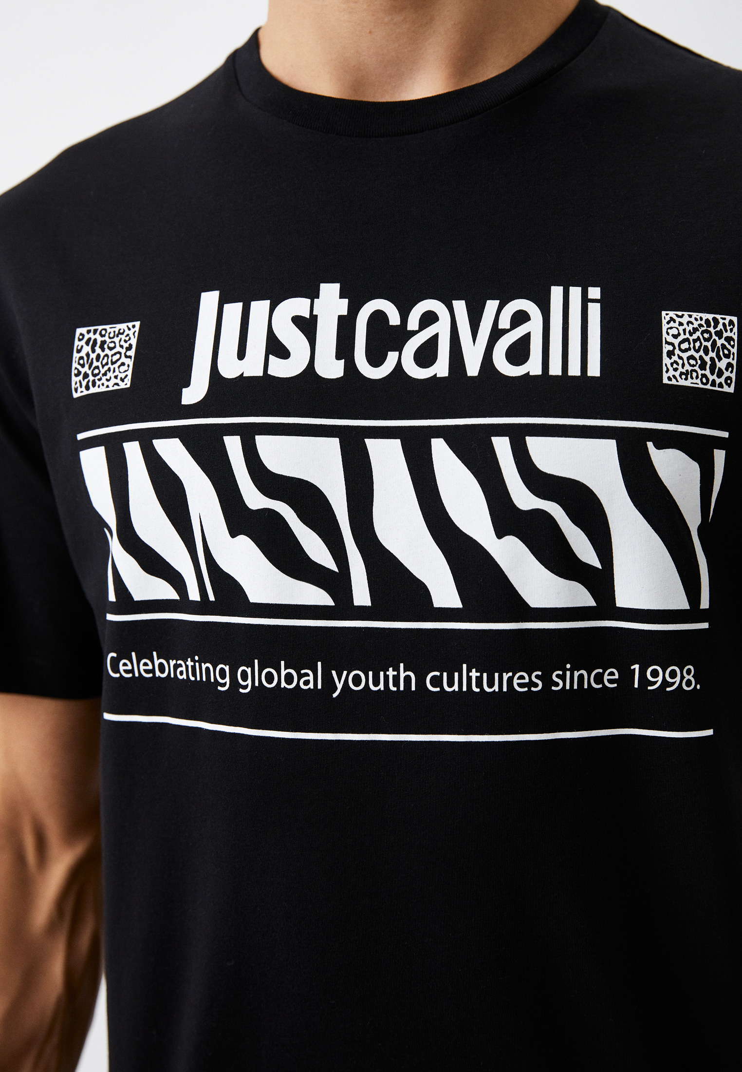 Мужская футболка Just Cavalli (Джаст Кавалли) 74OBHE04CJ110: изображение 4