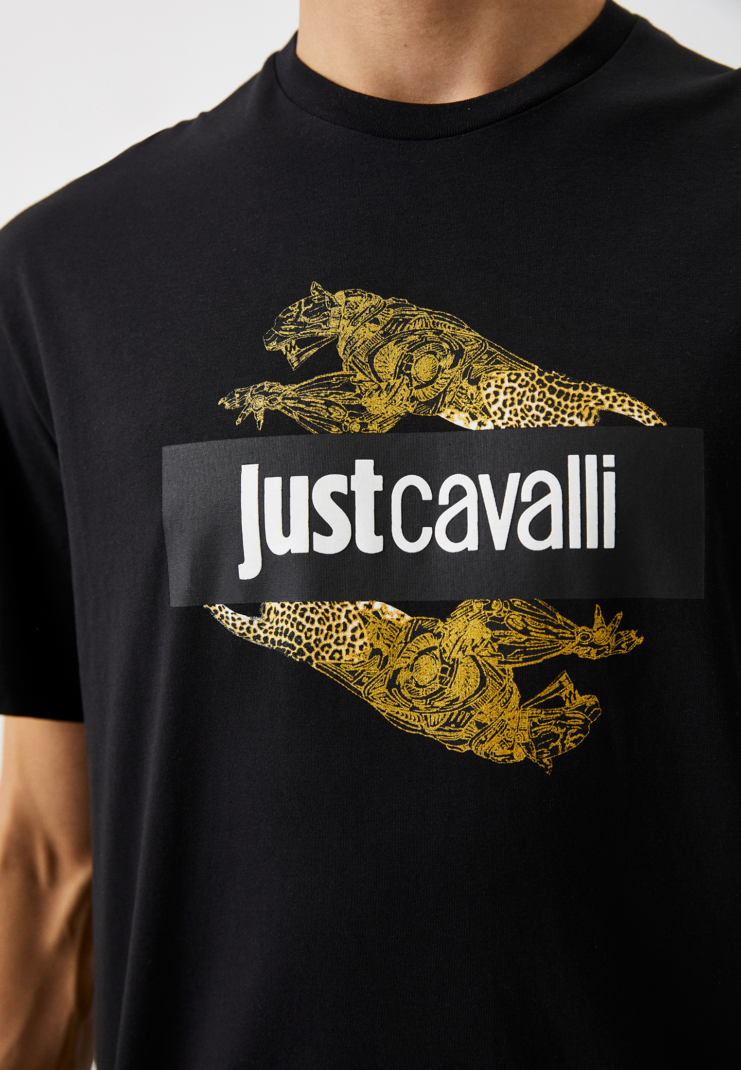 Мужская футболка Just Cavalli (Джаст Кавалли) 74OBHF07CJ200: изображение 4
