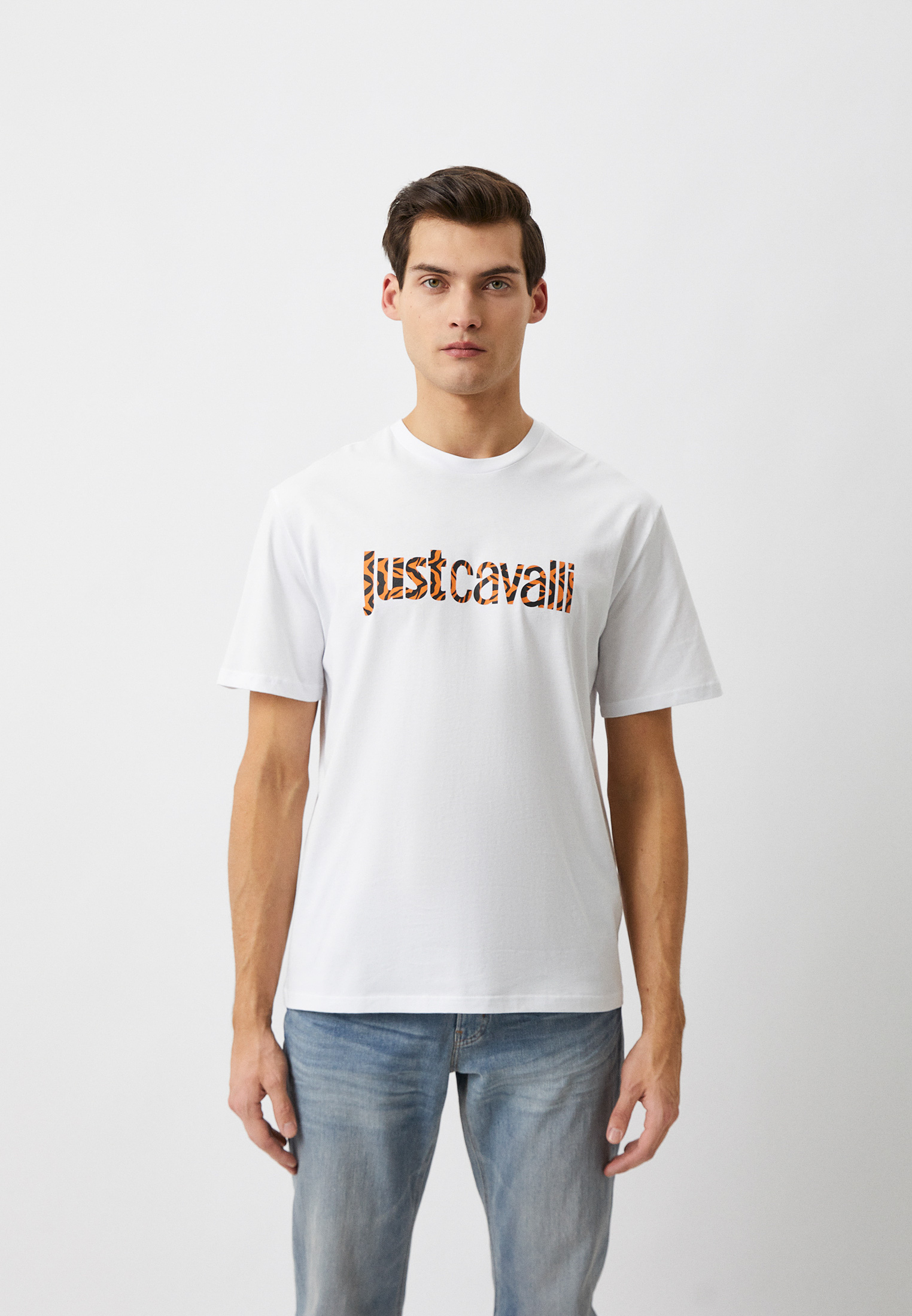 Мужская футболка Just Cavalli (Джаст Кавалли) 74OBHG02CJ300