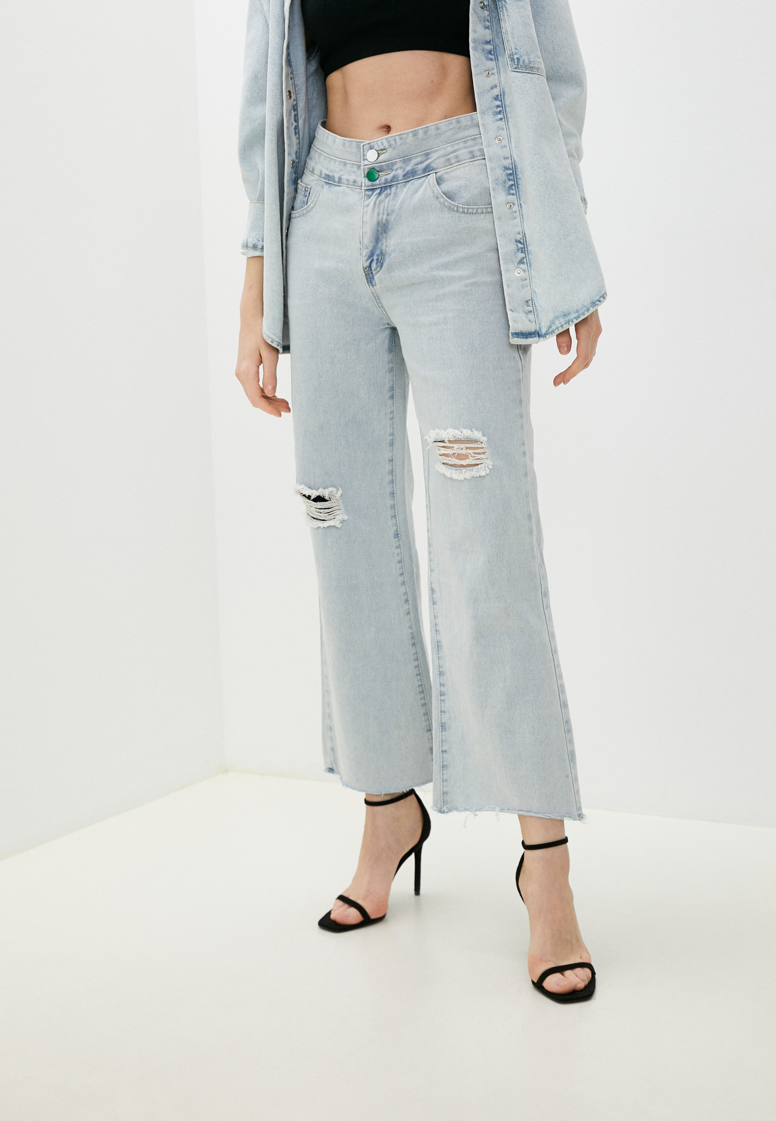 Широкие и расклешенные джинсы TrendyAngel TAOSS230089m