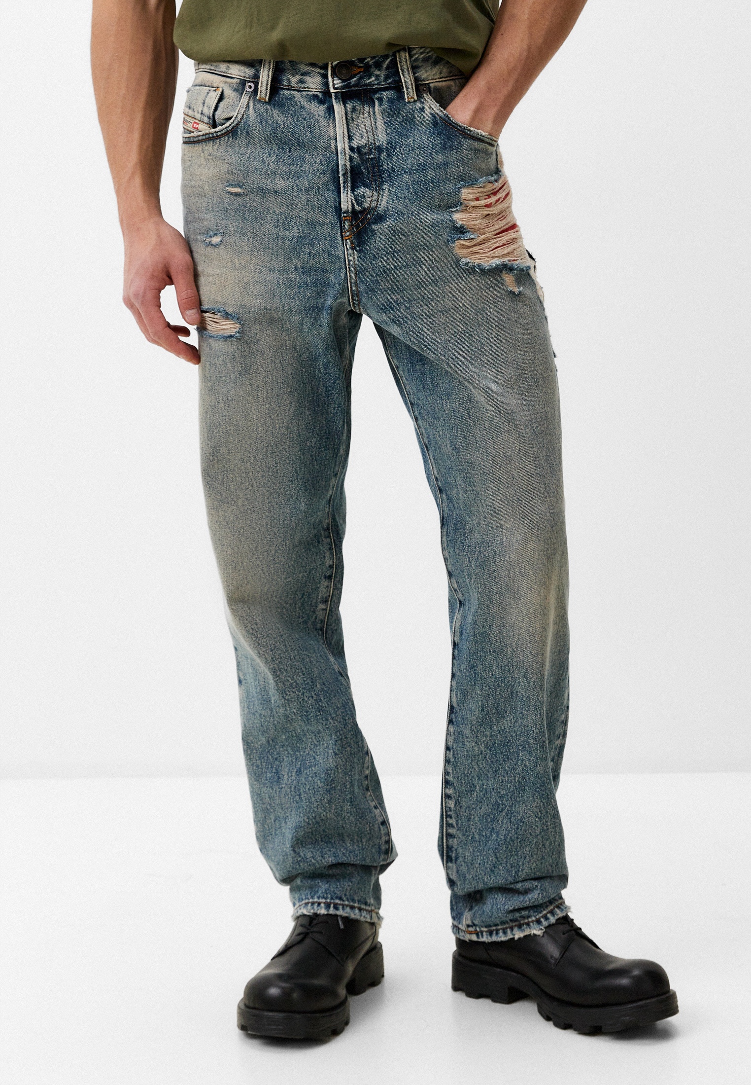 Мужские прямые джинсы Diesel (Дизель) A0358809E10: изображение 1
