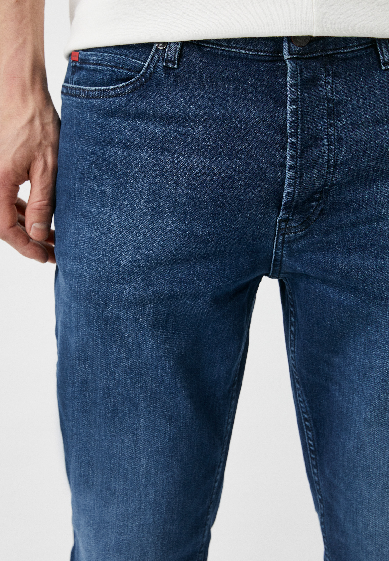 Мужские прямые джинсы Hugo (Хуго) 50489843: изображение 4