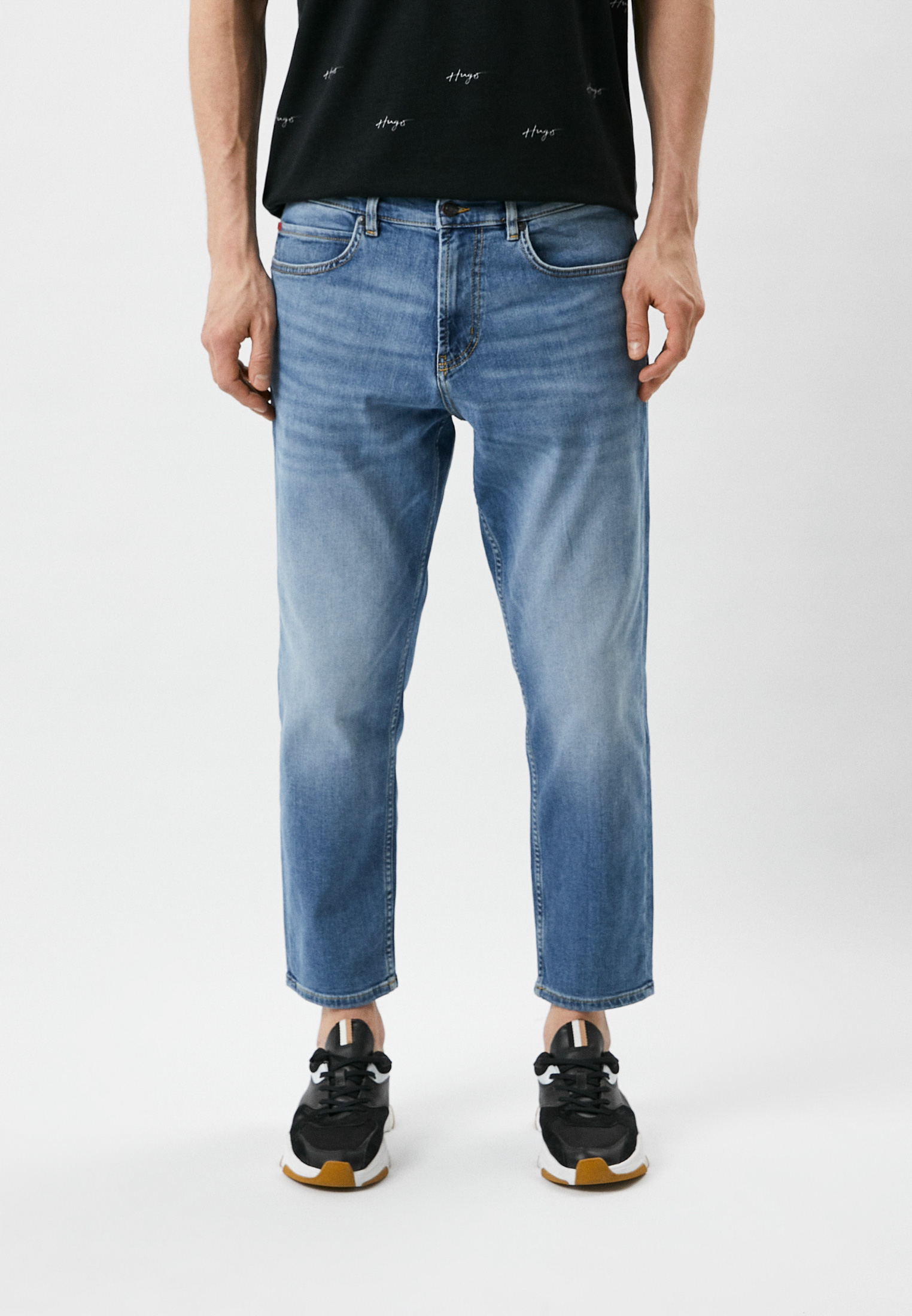 Мужские прямые джинсы Hugo (Хуго) 50490796: изображение 1