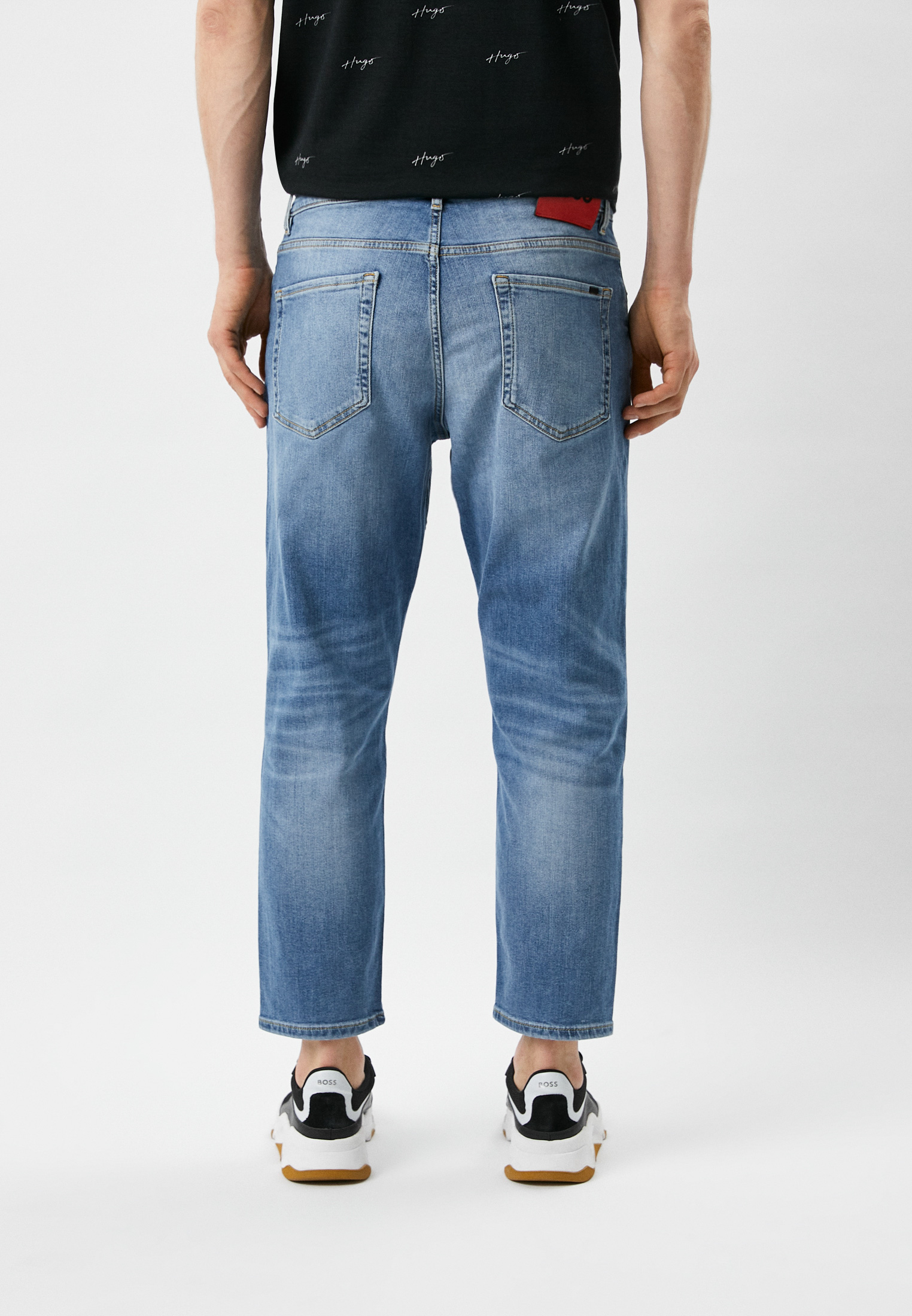 Мужские прямые джинсы Hugo (Хуго) 50490796: изображение 3
