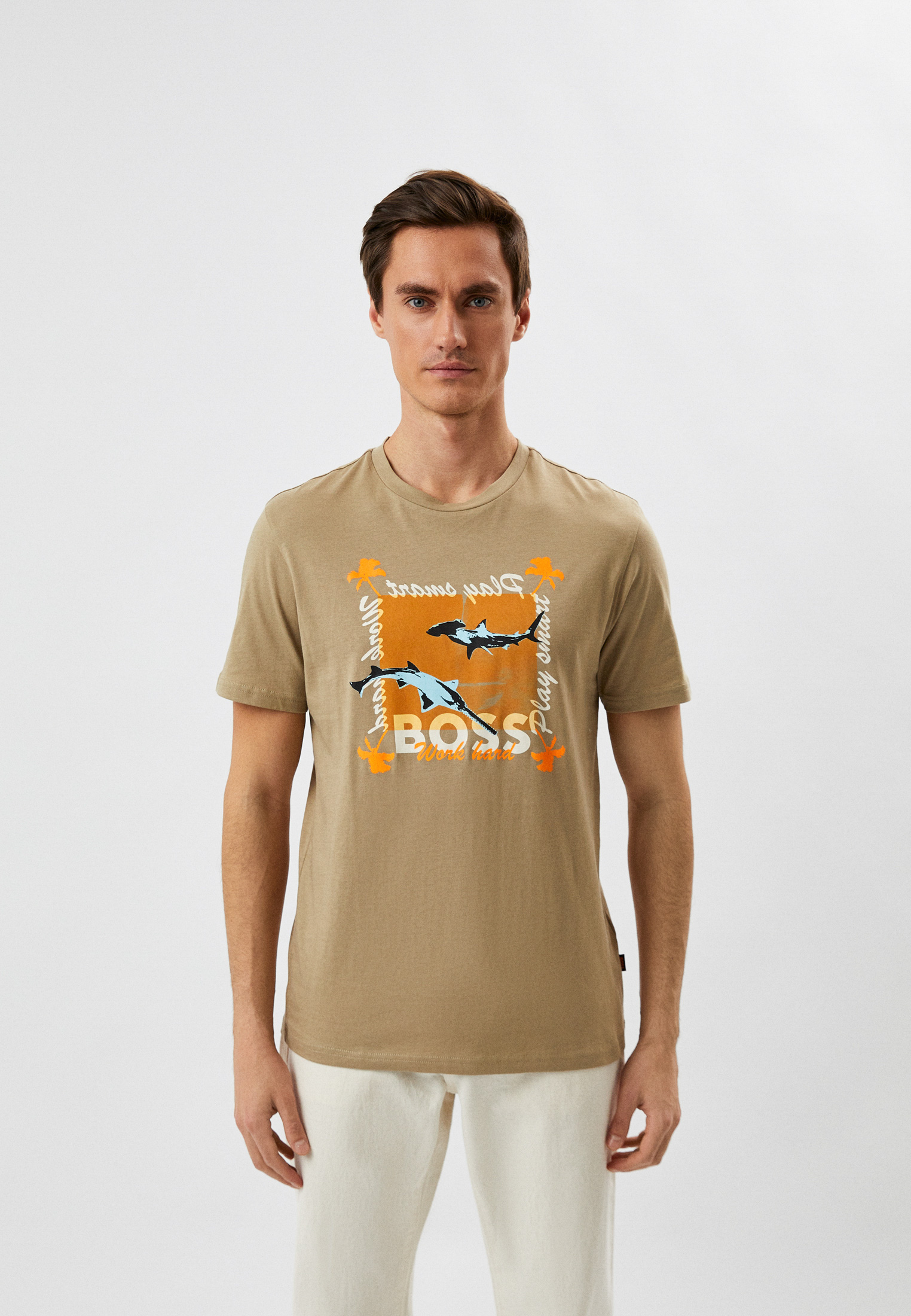 Мужская футболка Boss (Босс) 50491716: изображение 1