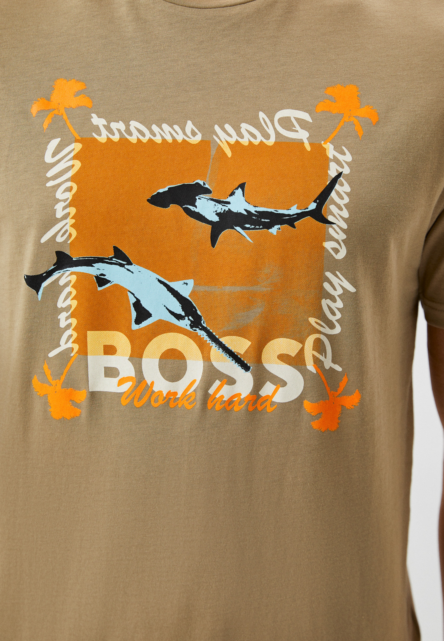 Мужская футболка Boss (Босс) 50491716: изображение 4