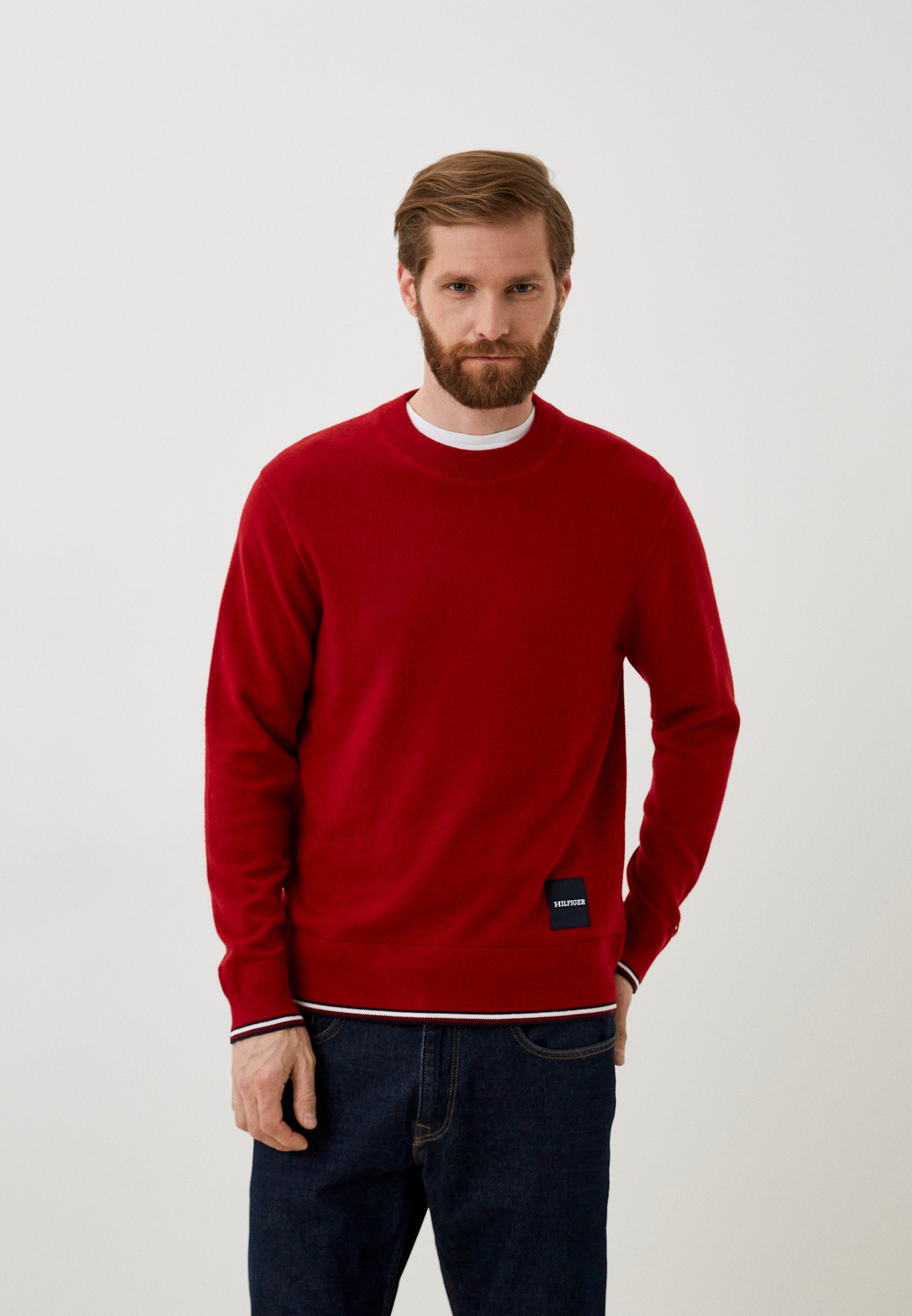 Джемпер мужской Tommy Hilfiger (Томми Хилфигер) MW0MW32037 цвет красный ...