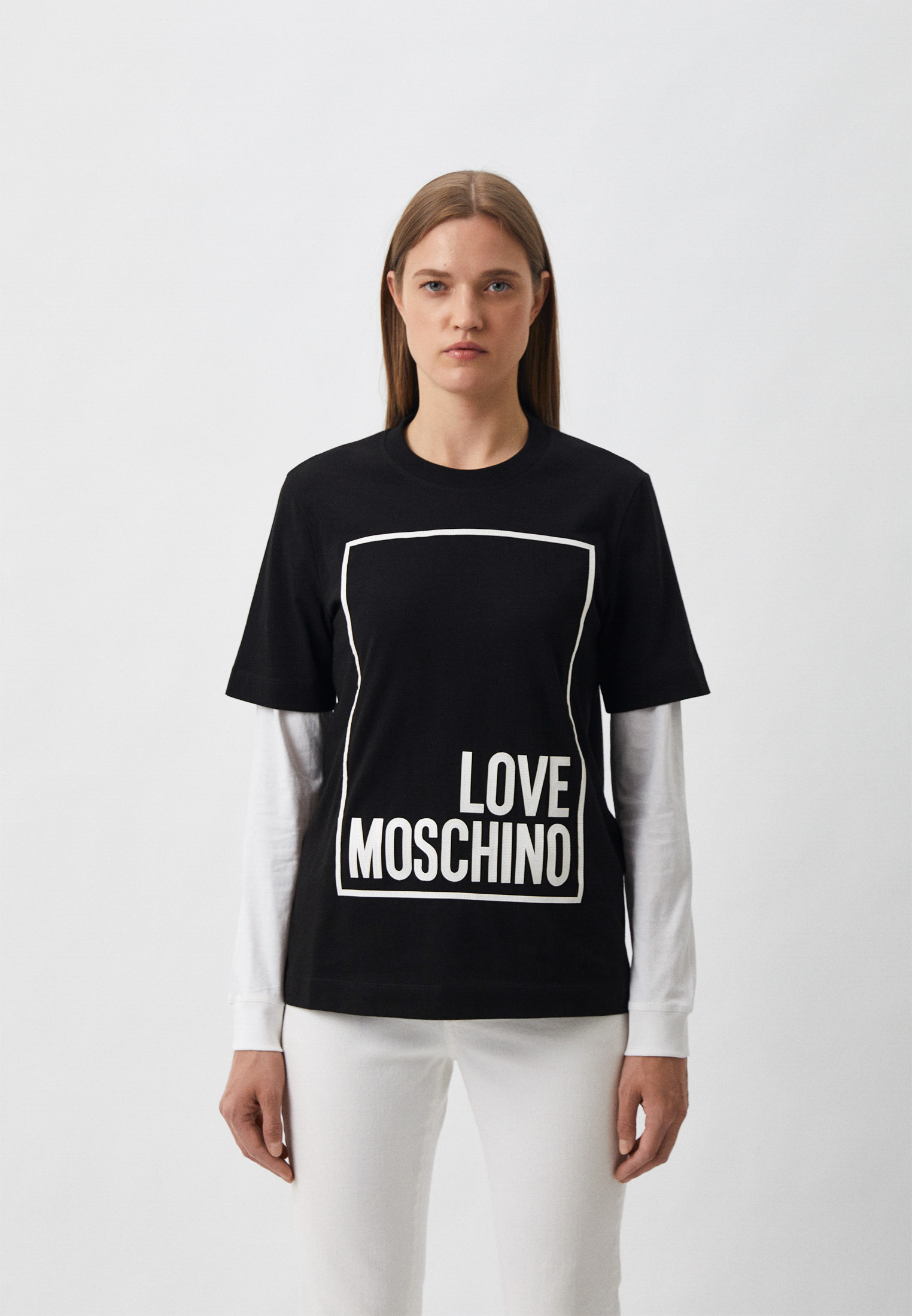 Футболка с длинным рукавом Love Moschino (Лав Москино) W 4 H69 01 M 3876