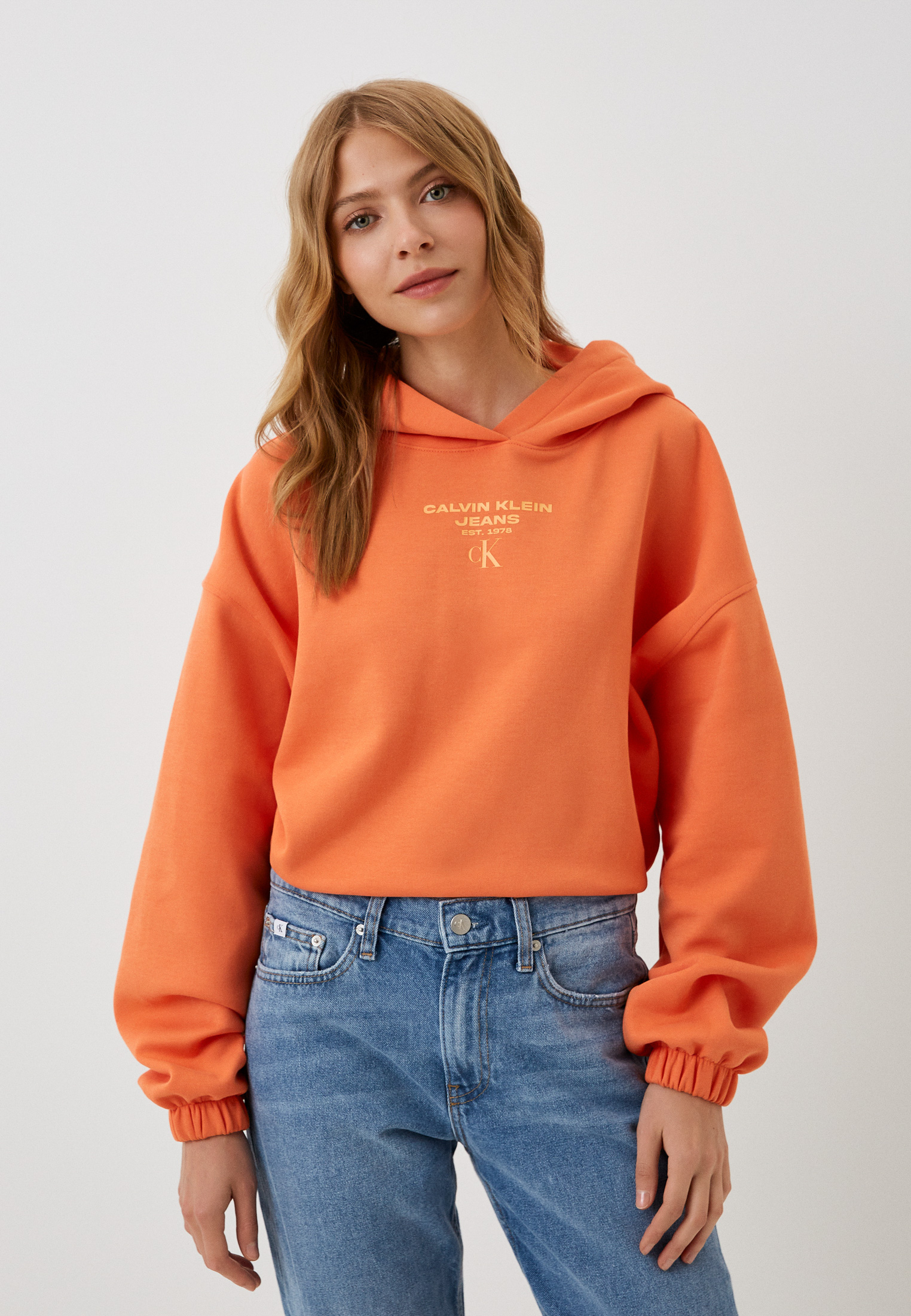 Calvin klein jeans orange hot sale