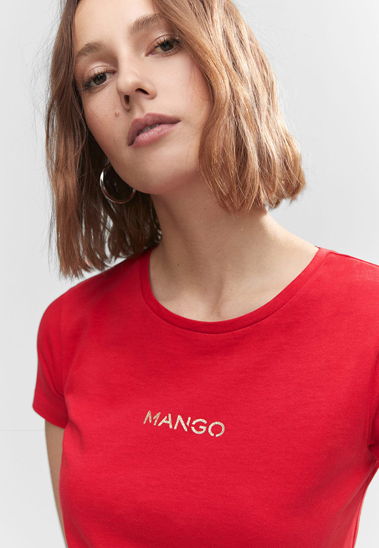Футболка с коротким рукавом женский Mango (Манго) 57001059 купить за ...