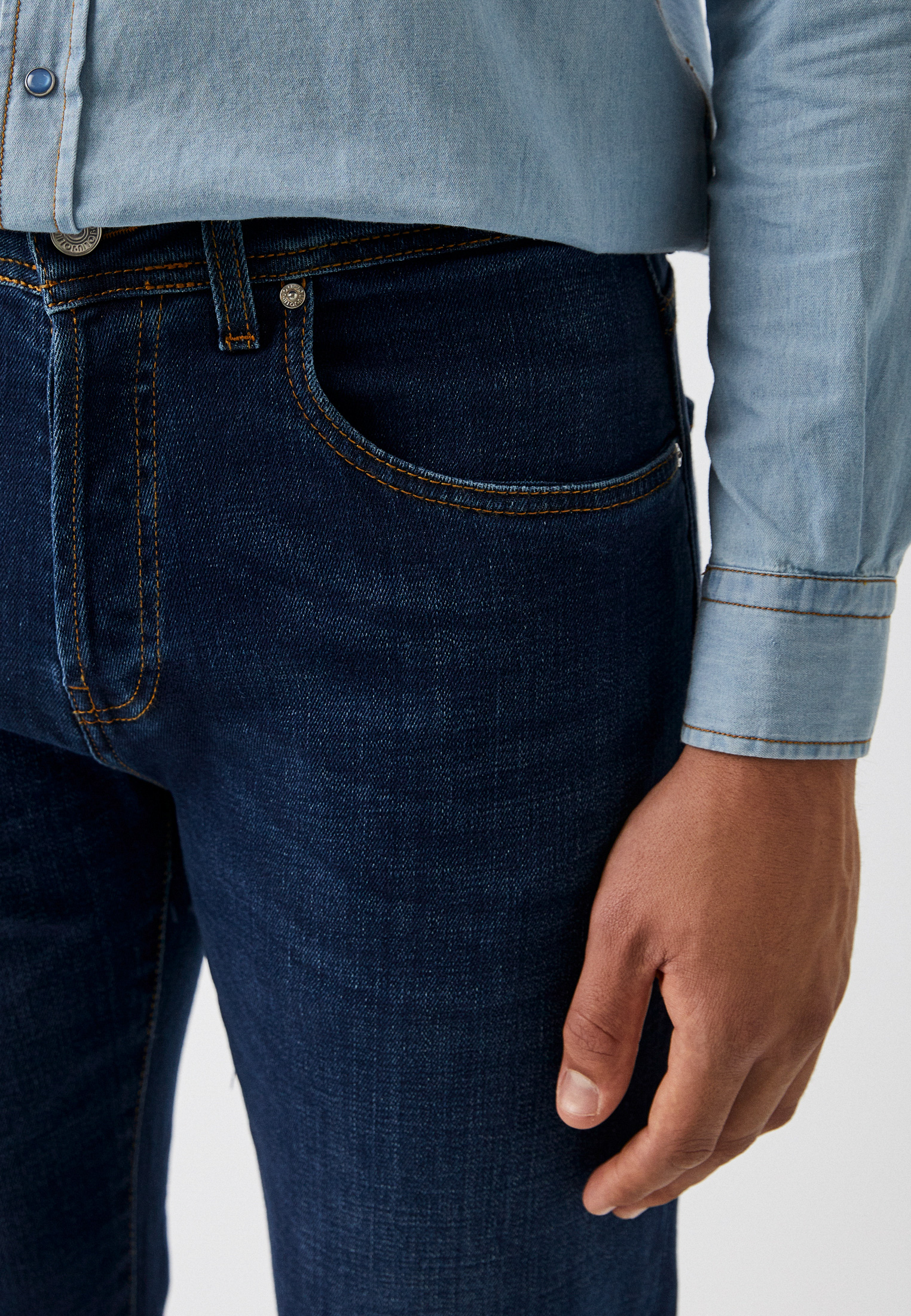 Мужские зауженные джинсы Liu Jo Uomo (Лиу Джо Уомо) M000P304BRIANDARK: изображение 8