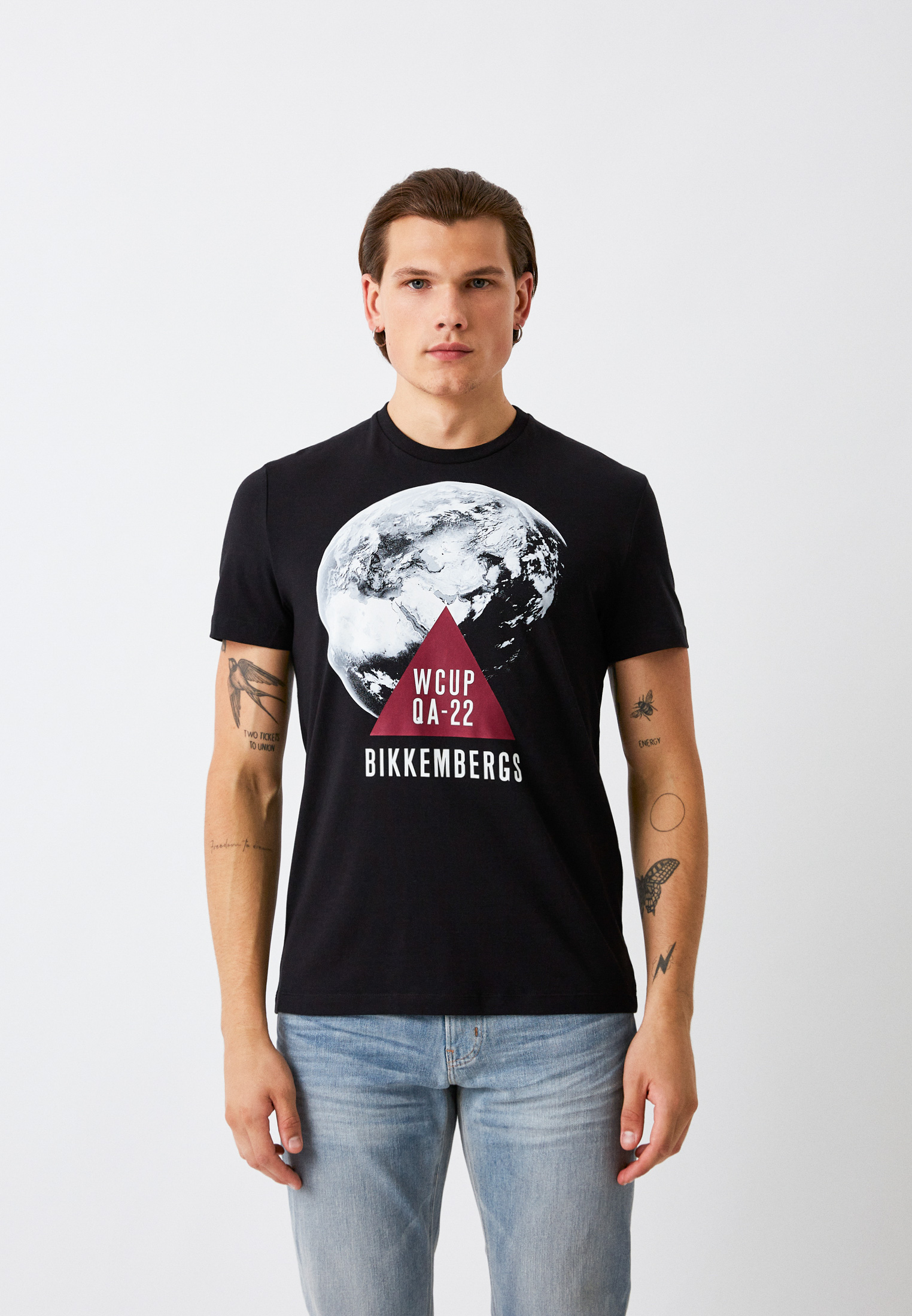 Мужская футболка Bikkembergs (Биккембергс) C 4 101 2P E 1811