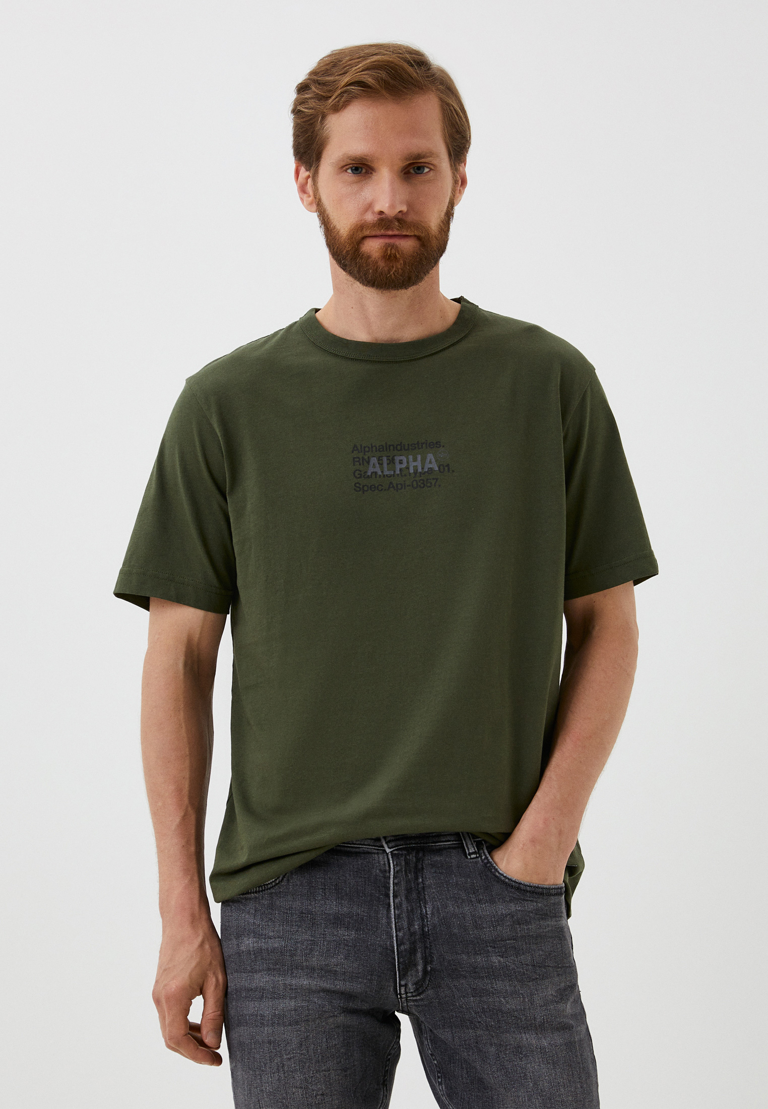 Футболка с коротким рукавом мужской Alpha Industries (Альфа Индастриз ...