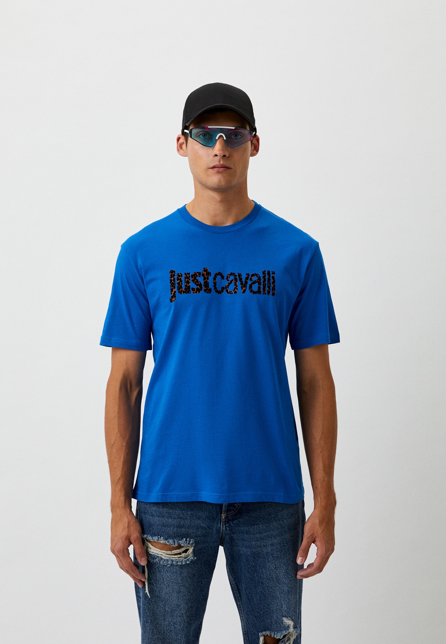 Мужская футболка Just Cavalli (Джаст Кавалли) 75OAHG01CJ300