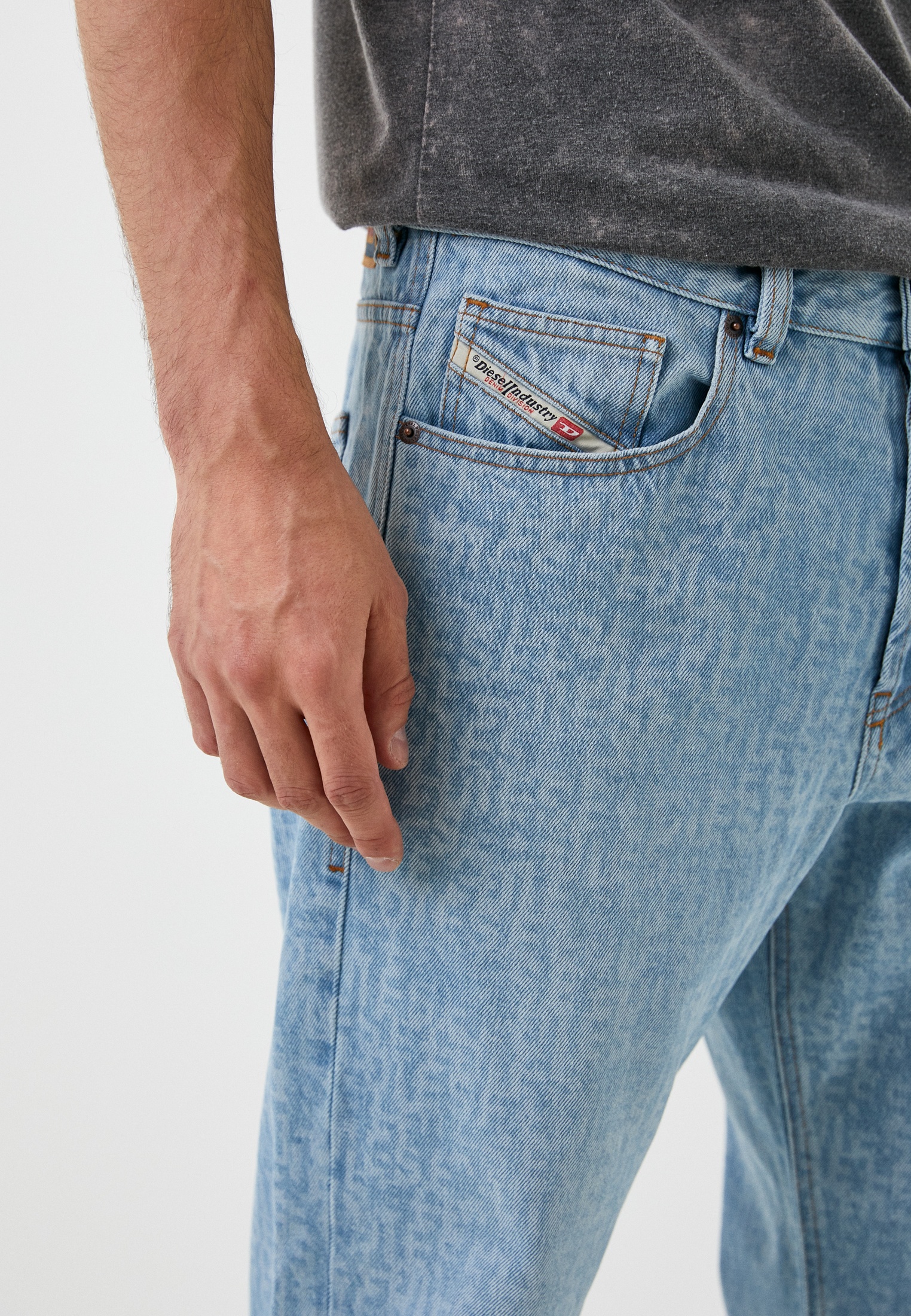 Мужские прямые джинсы Diesel (Дизель) A04149007F5: изображение 4