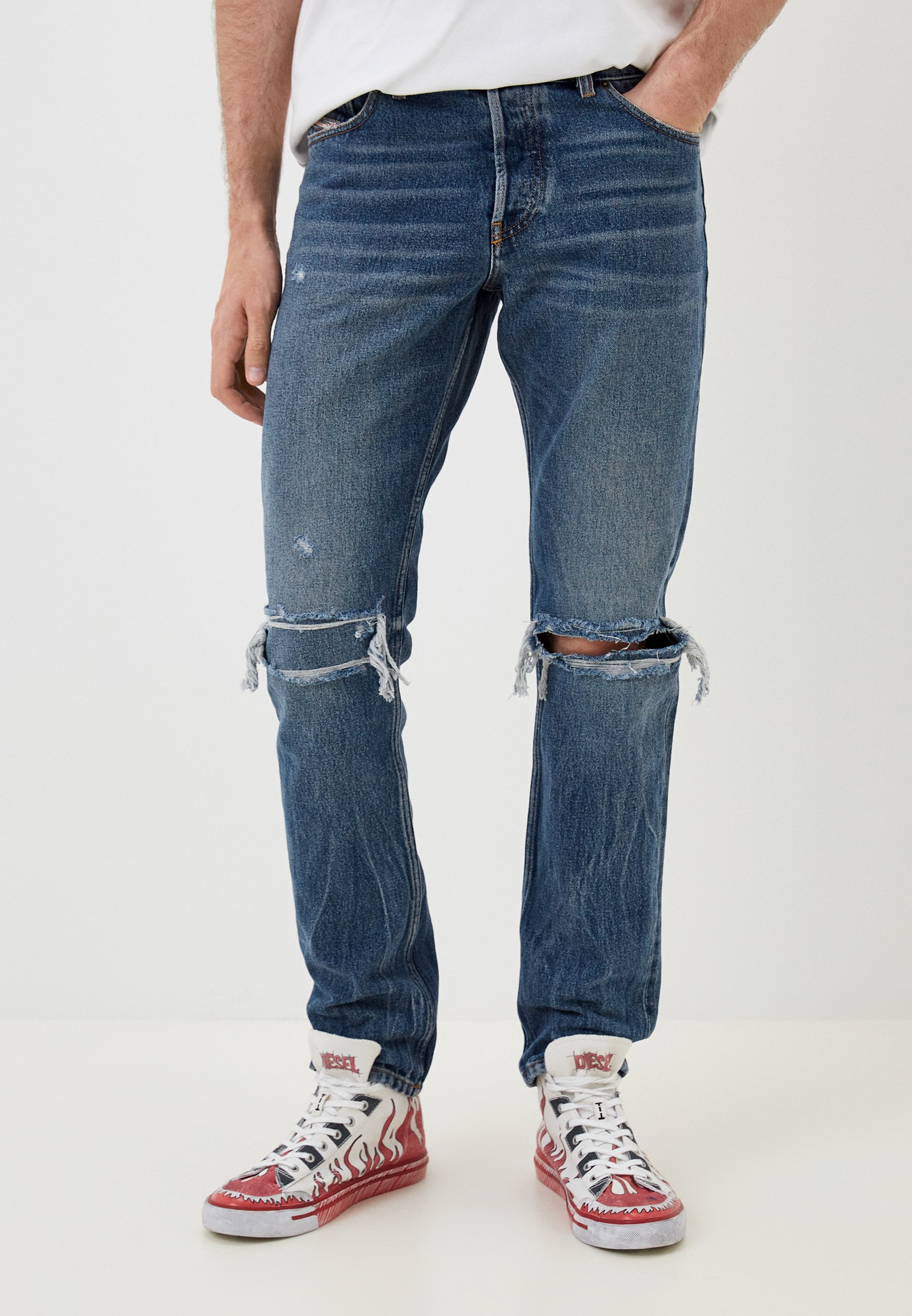 Мужские зауженные джинсы Diesel (Дизель) A0434609E02: изображение 1