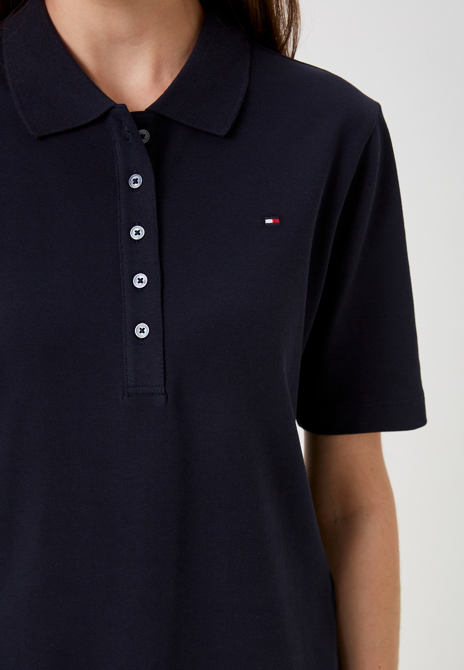 Женские поло Tommy Hilfiger (Томми Хилфигер) WW0WW37820 купить за 6120 руб.