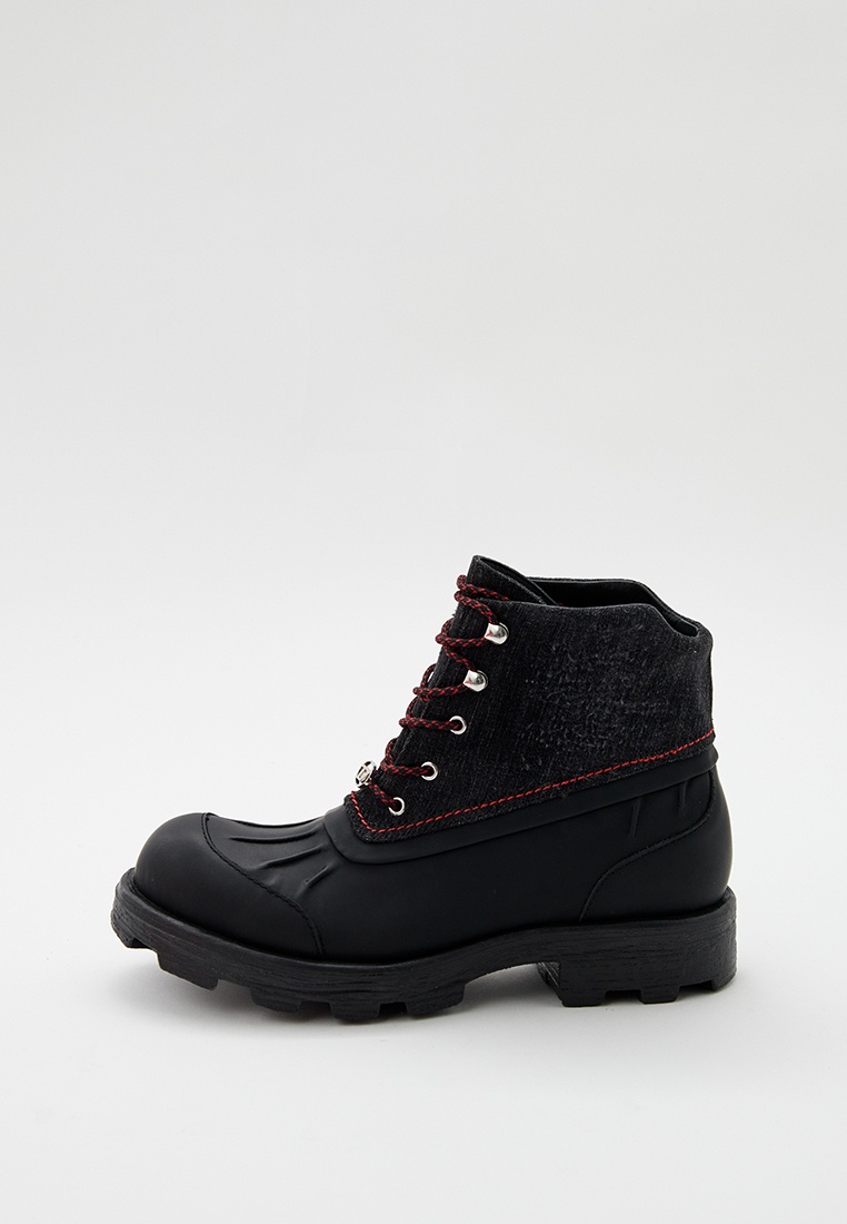 Мужские ботинки Diesel (Дизель) Y03230P5657 (Цвет: Черный Внешний материал:Натуральная кожа Внешний материал: Хлопок) купить в интернет-магазинеstylefish.ru