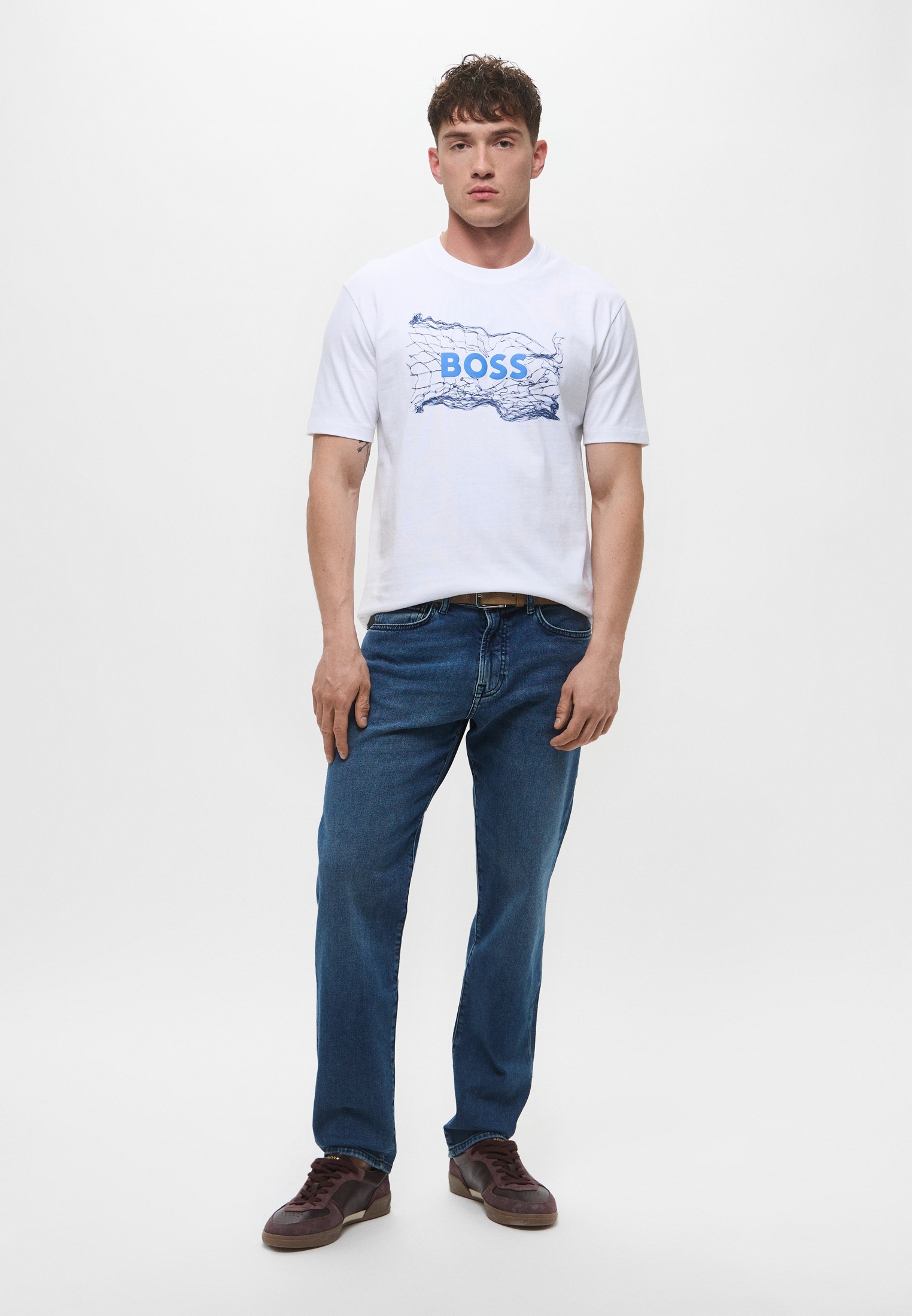 Мужские прямые джинсы Boss (Босс) 50501843: изображение 2