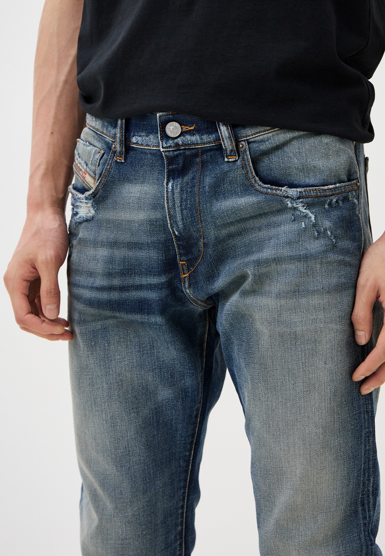 Мужские зауженные джинсы Diesel (Дизель) A0355809E15: изображение 8