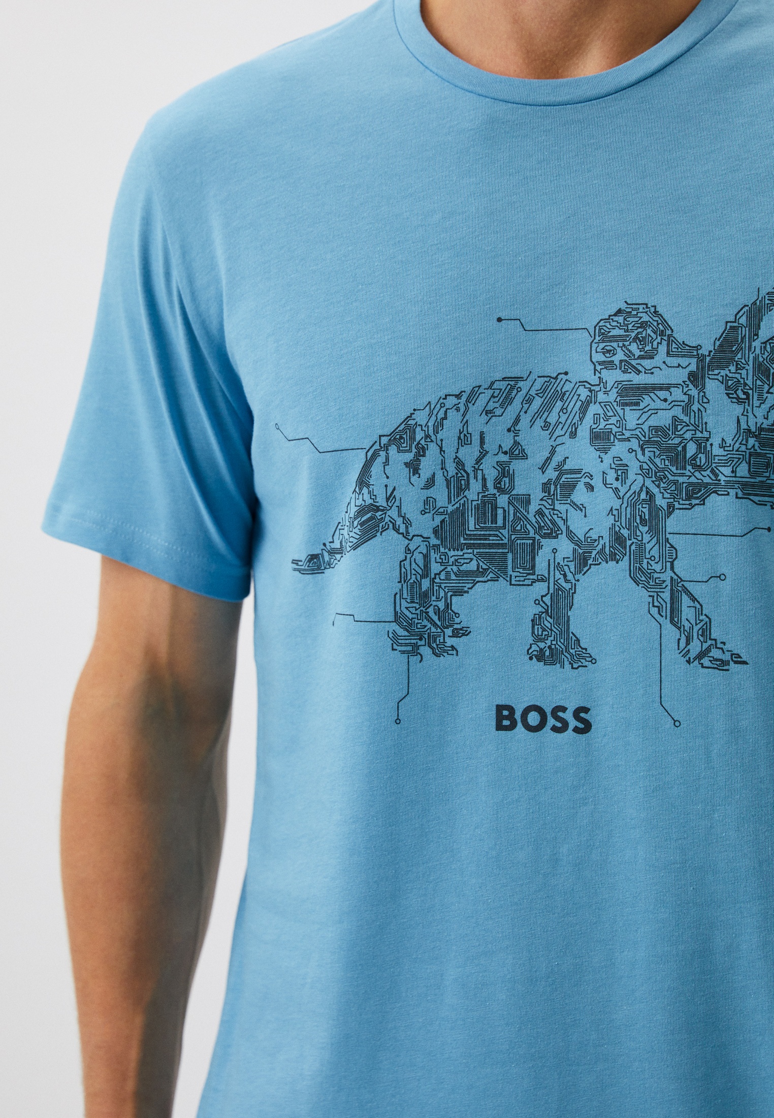 Мужская футболка Boss (Босс) 50510376: изображение 4