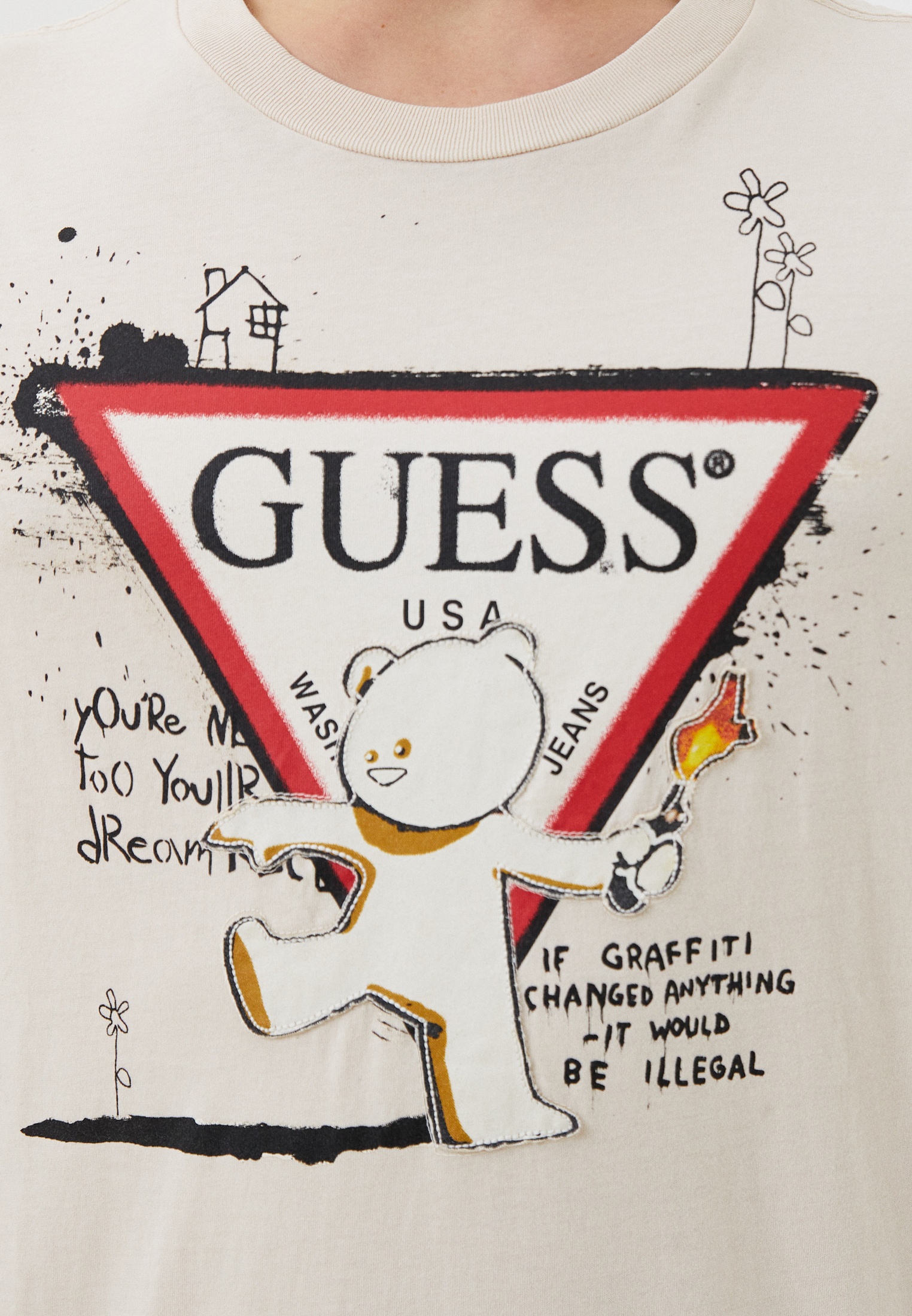 Футболка с коротким рукавом мужской Guess (Гесс) M3BI87KBDL0 купить за ...