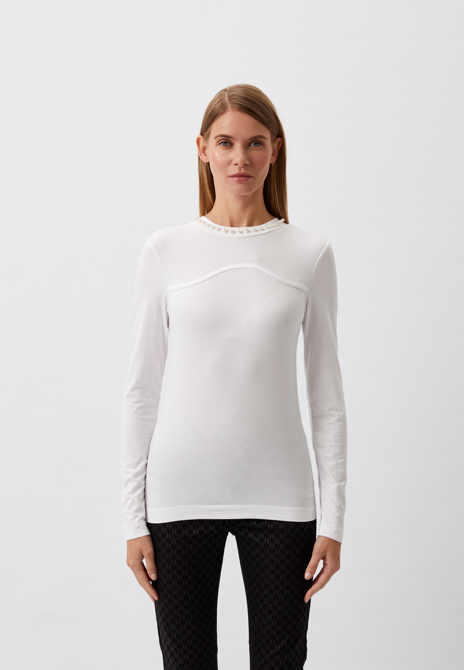 Футболка с длинным рукавом женский Karl Lagerfeld 236W1708 купить за ...