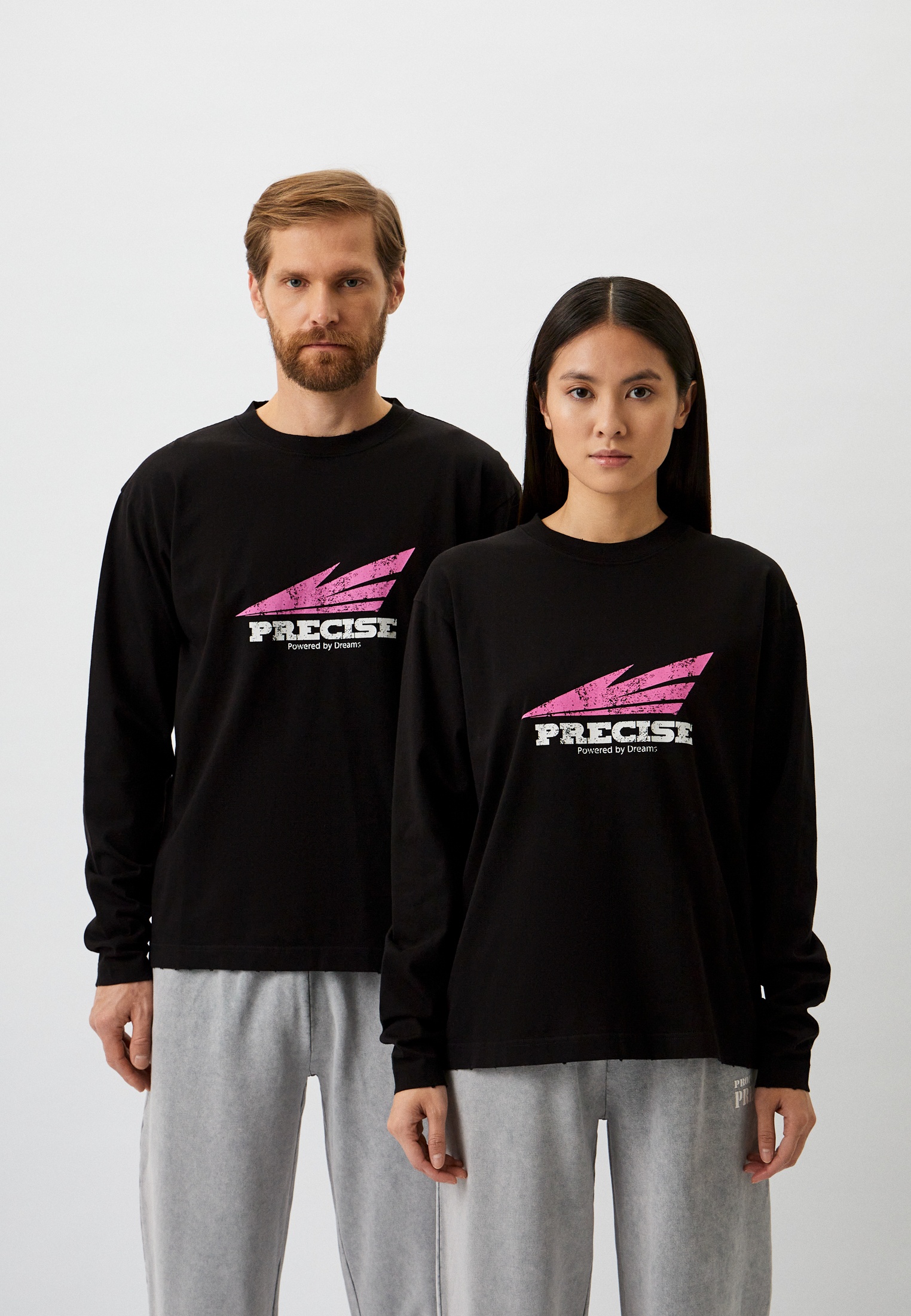 Футболка с длинным рукавом Precise Paris LS003-BLA/C/FW23