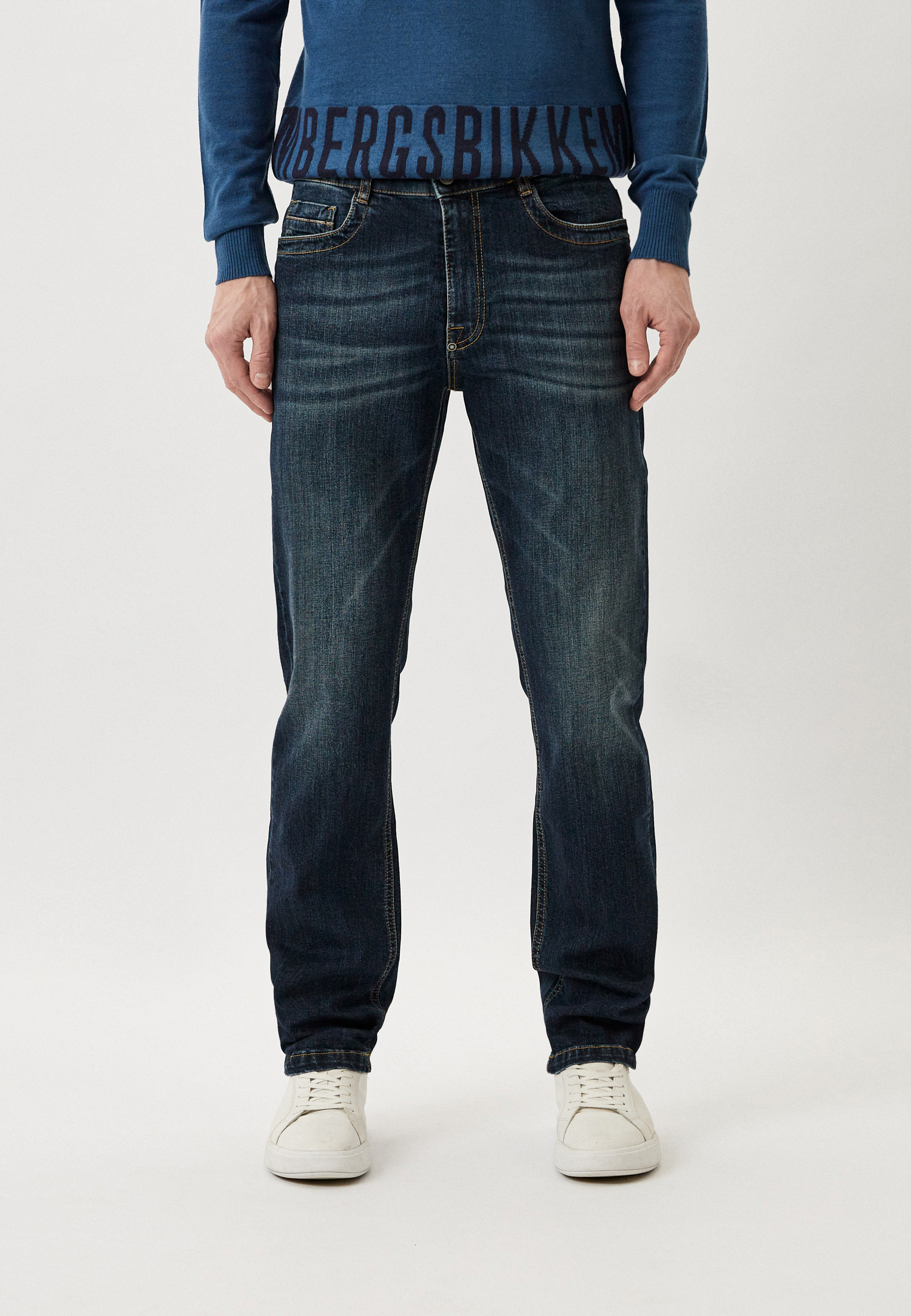 Мужские прямые джинсы Bikkembergs (Биккембергс) PBMD0007K0027: изображение 1
