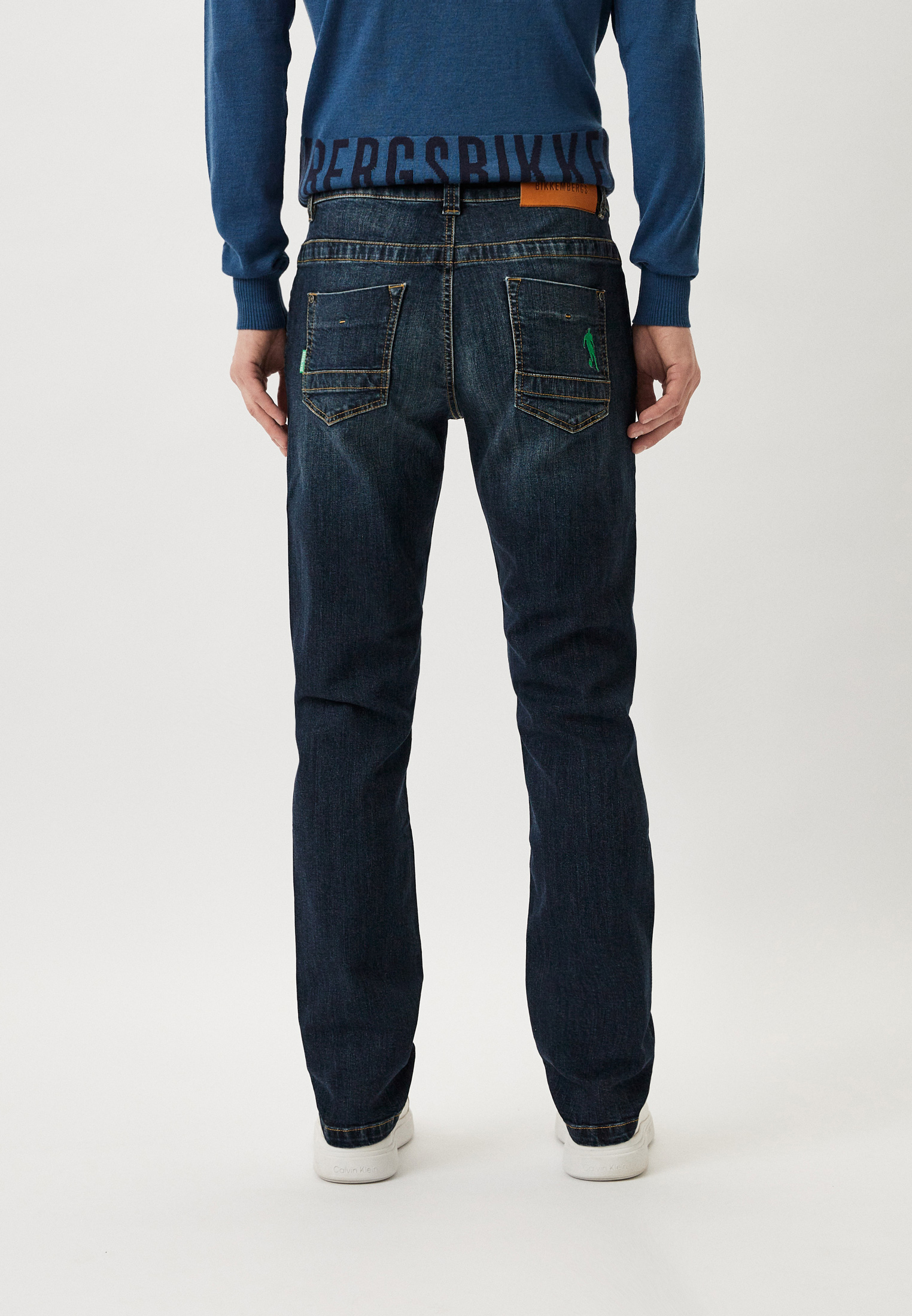Мужские прямые джинсы Bikkembergs (Биккембергс) PBMD0007K0027: изображение 3