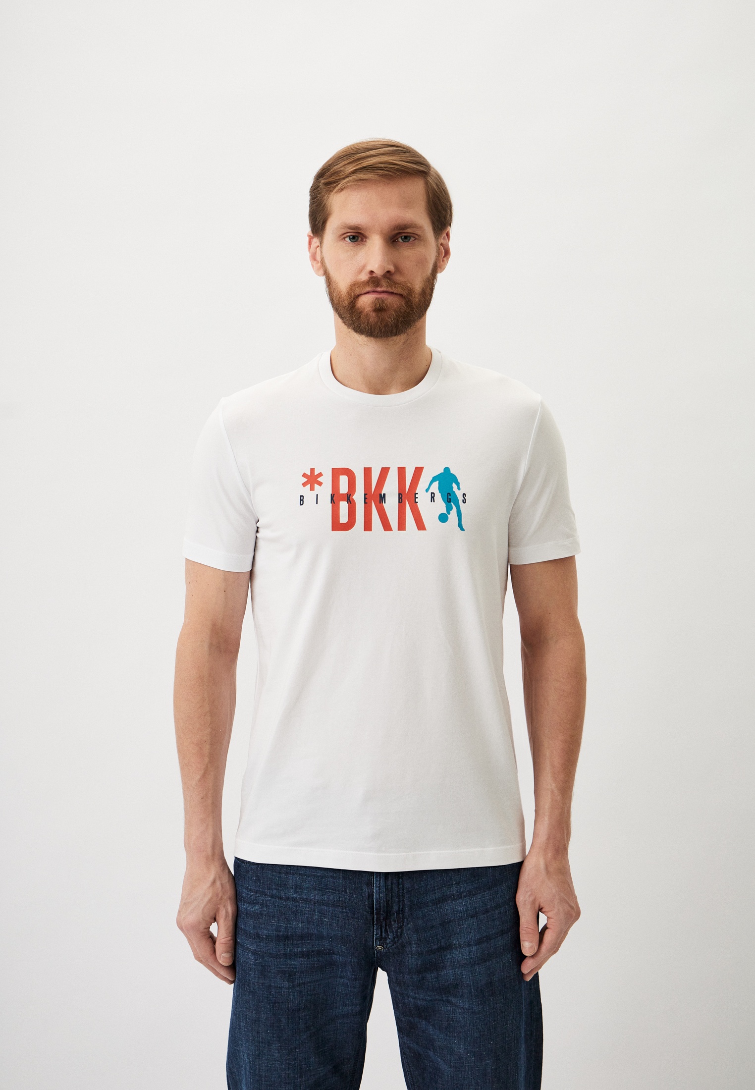 Мужская футболка Bikkembergs (Биккембергс) C41013FE1811